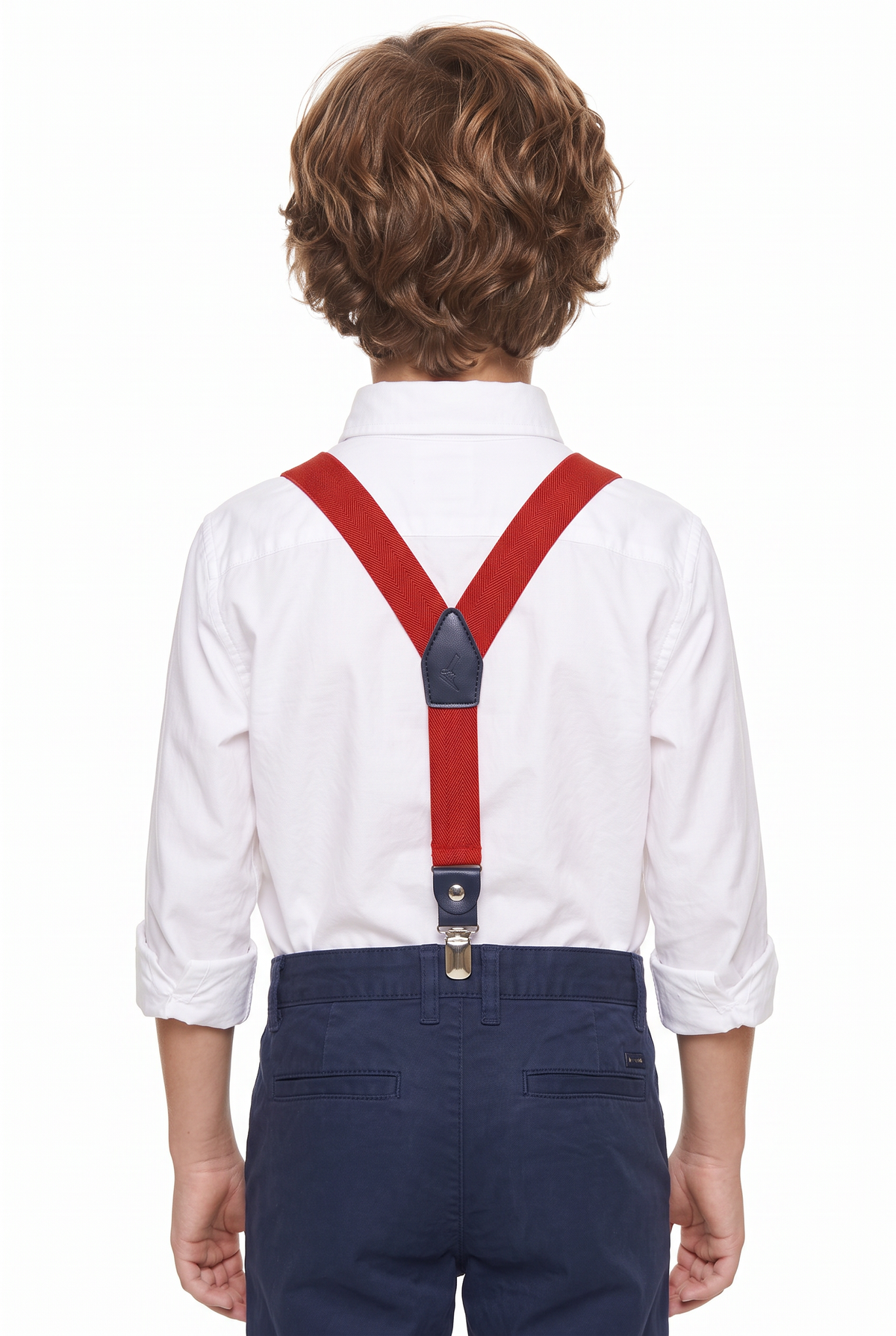 Tirantes ajustables en forma de Y para niños - Rojo