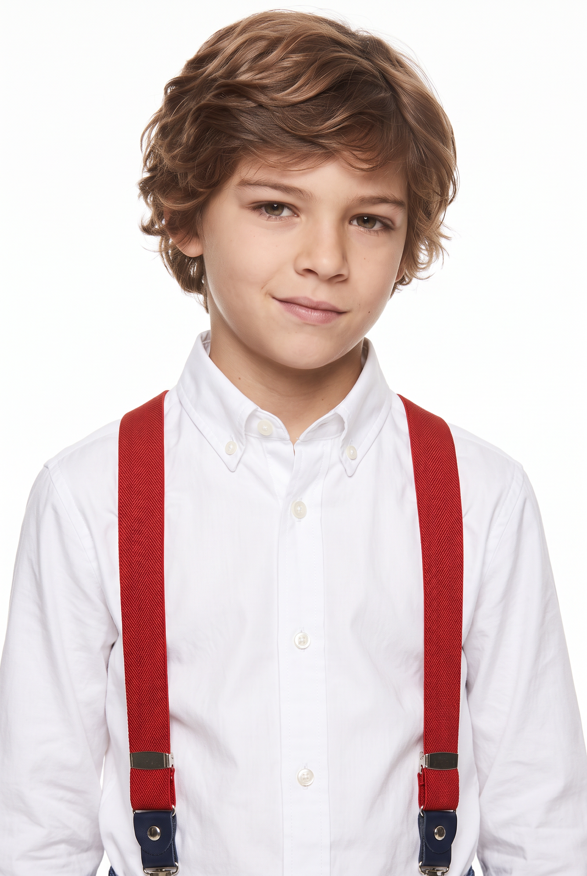 Tirantes ajustables en forma de Y para niños - Rojo