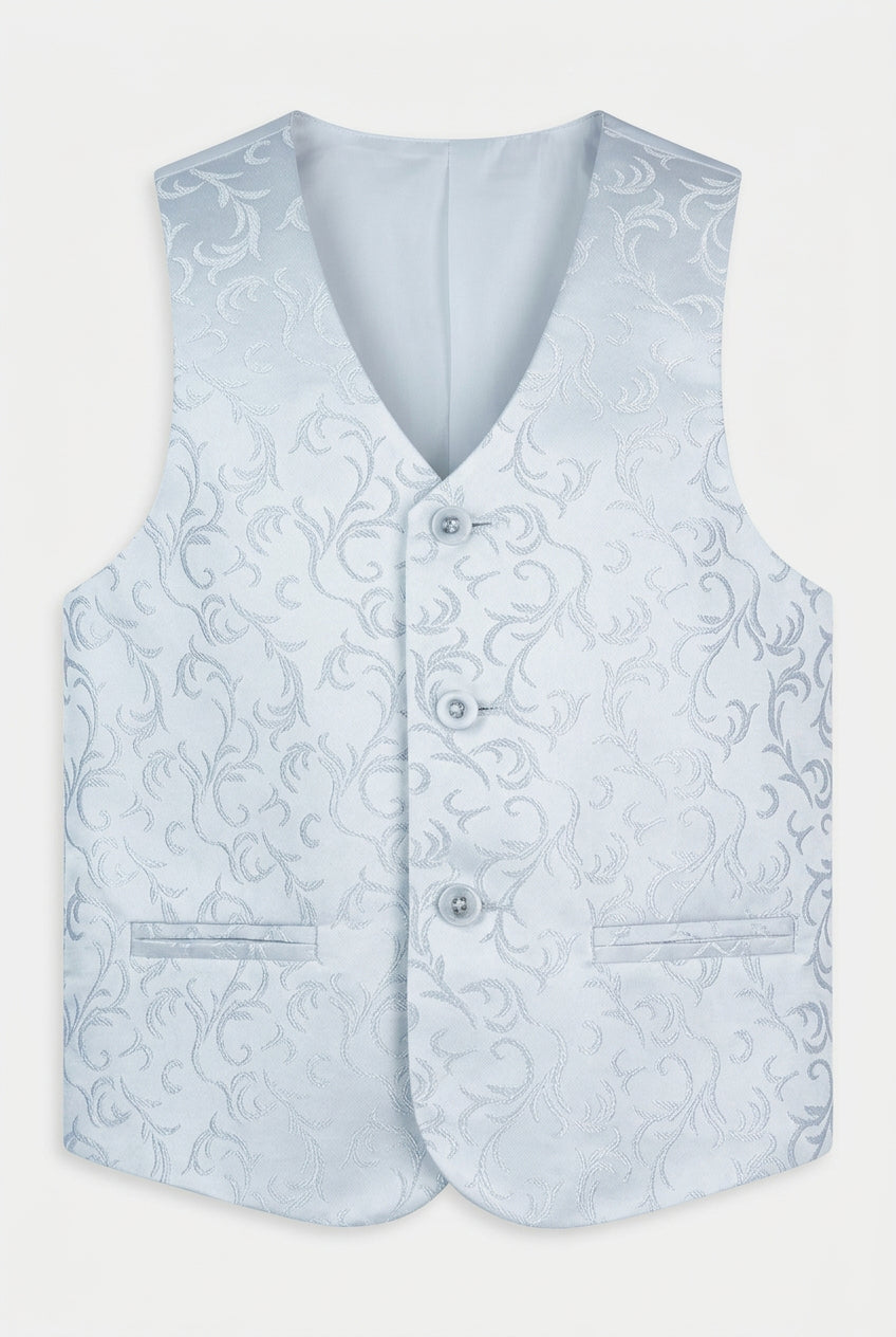 Boys All In One Communion Tailored Fit Suit - White