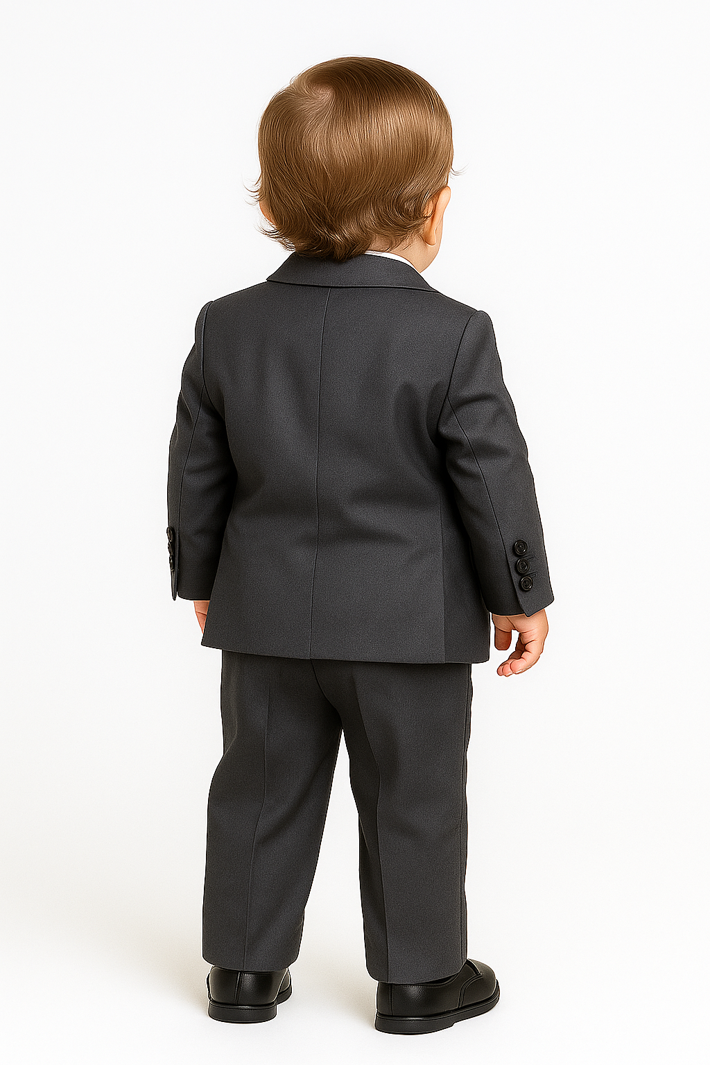 Jungen Schwarzgrauer Anzug - SAMUEL - Schwarzgrau