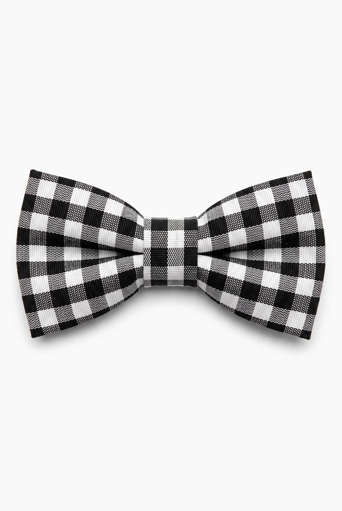 Boys' Checkered Bow Tie - BWC - Black