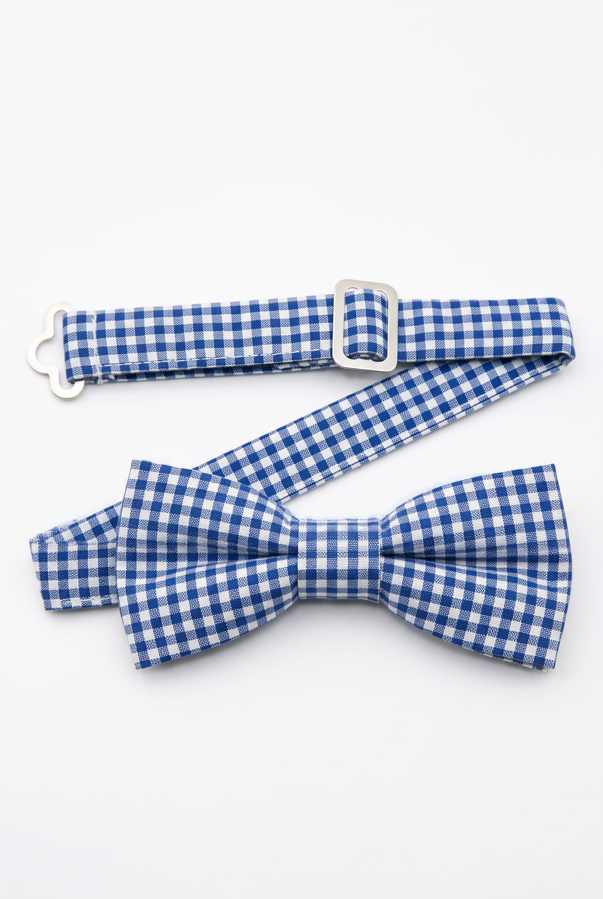 Boys' Checkered Bow Tie - BWC - Blue Strap  Picture