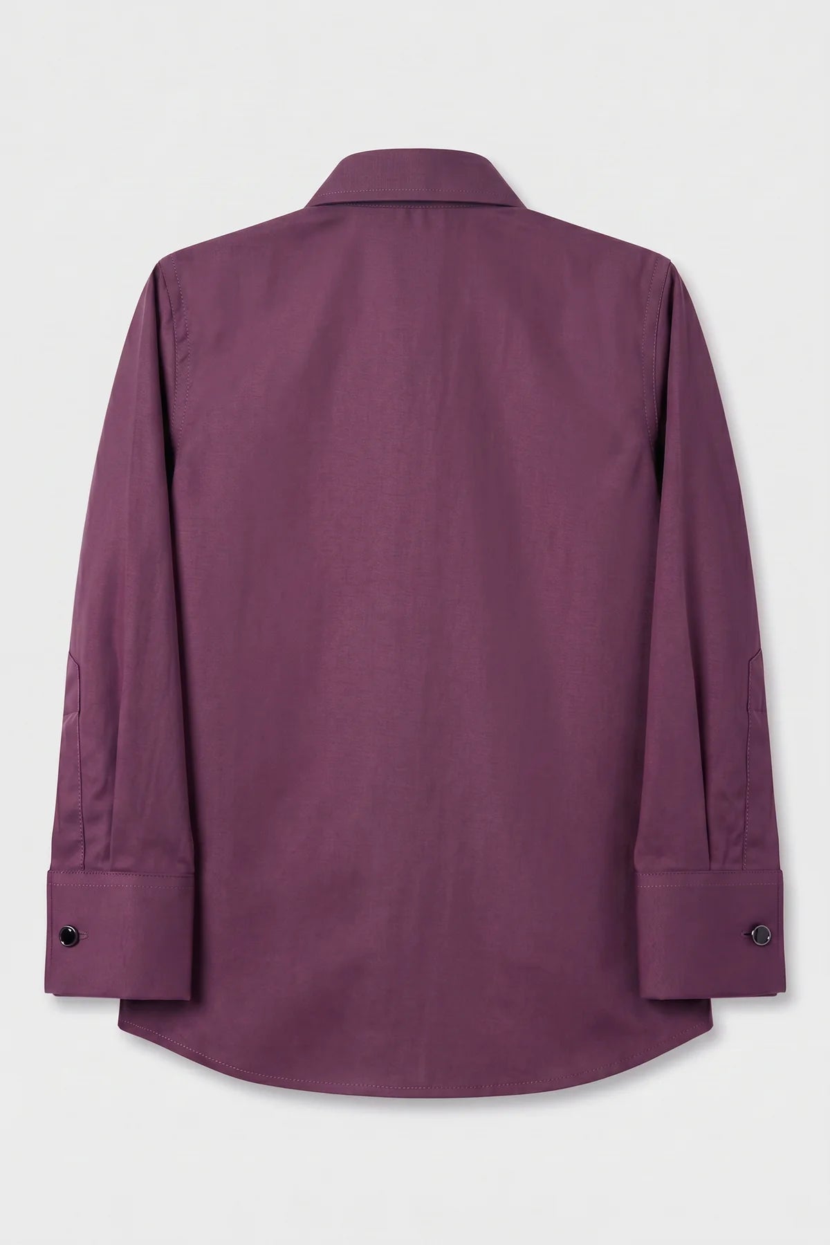 Chemise classique à col pour garçons avec boutons de manchette - Bourgogne