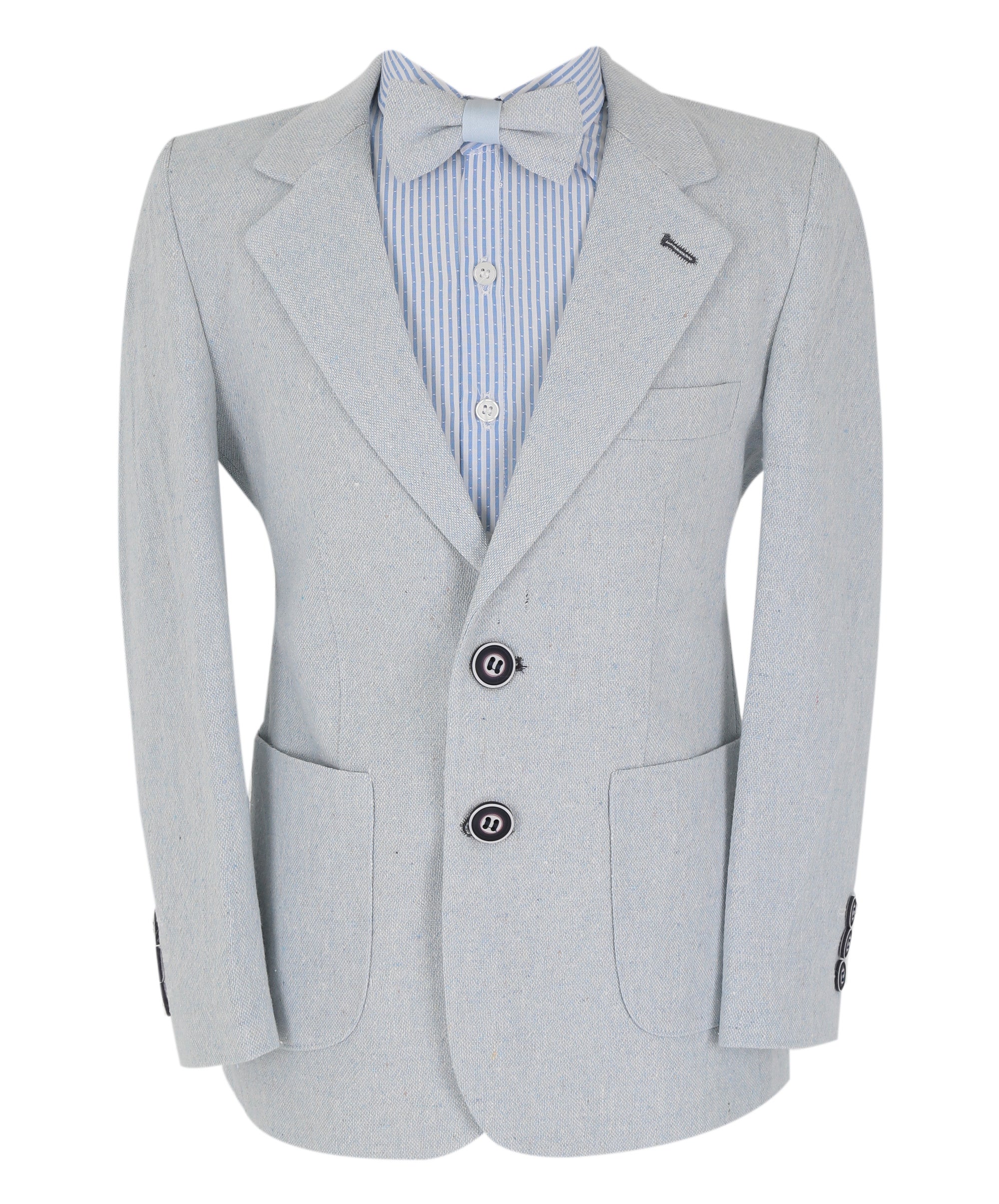 Boys Cotton Blend Classic Combined Suit Set - Blue Navy