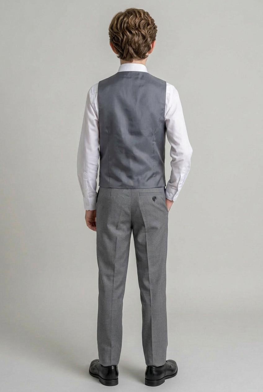 Conjunto de traje formal para niños - Gris