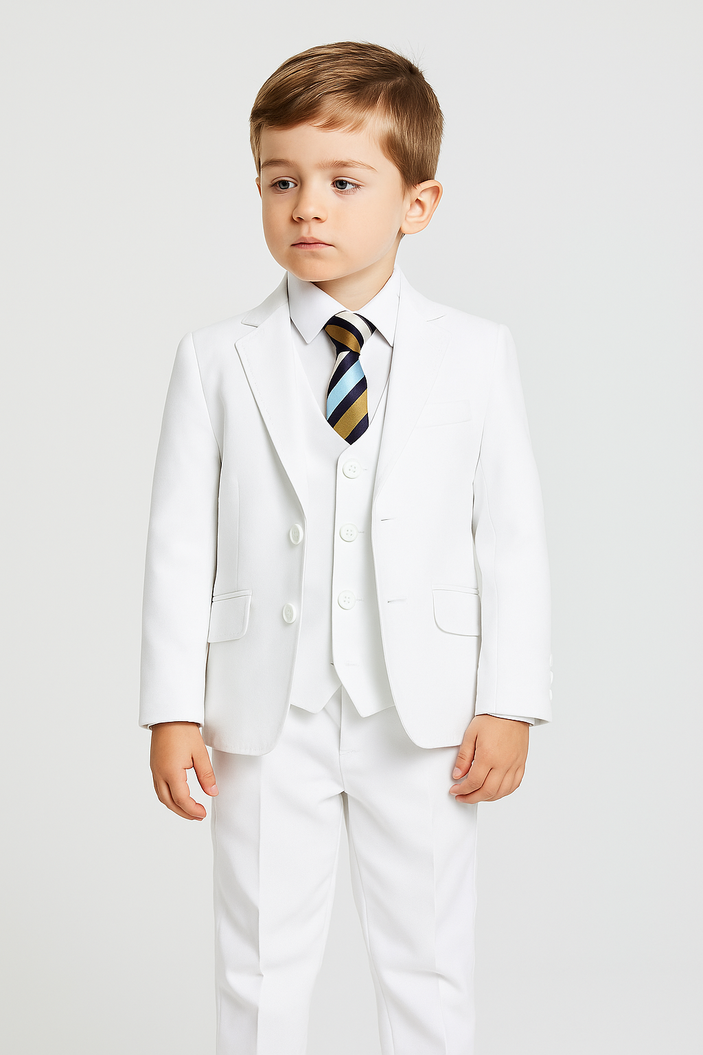 Boys Formal Suit Set - White