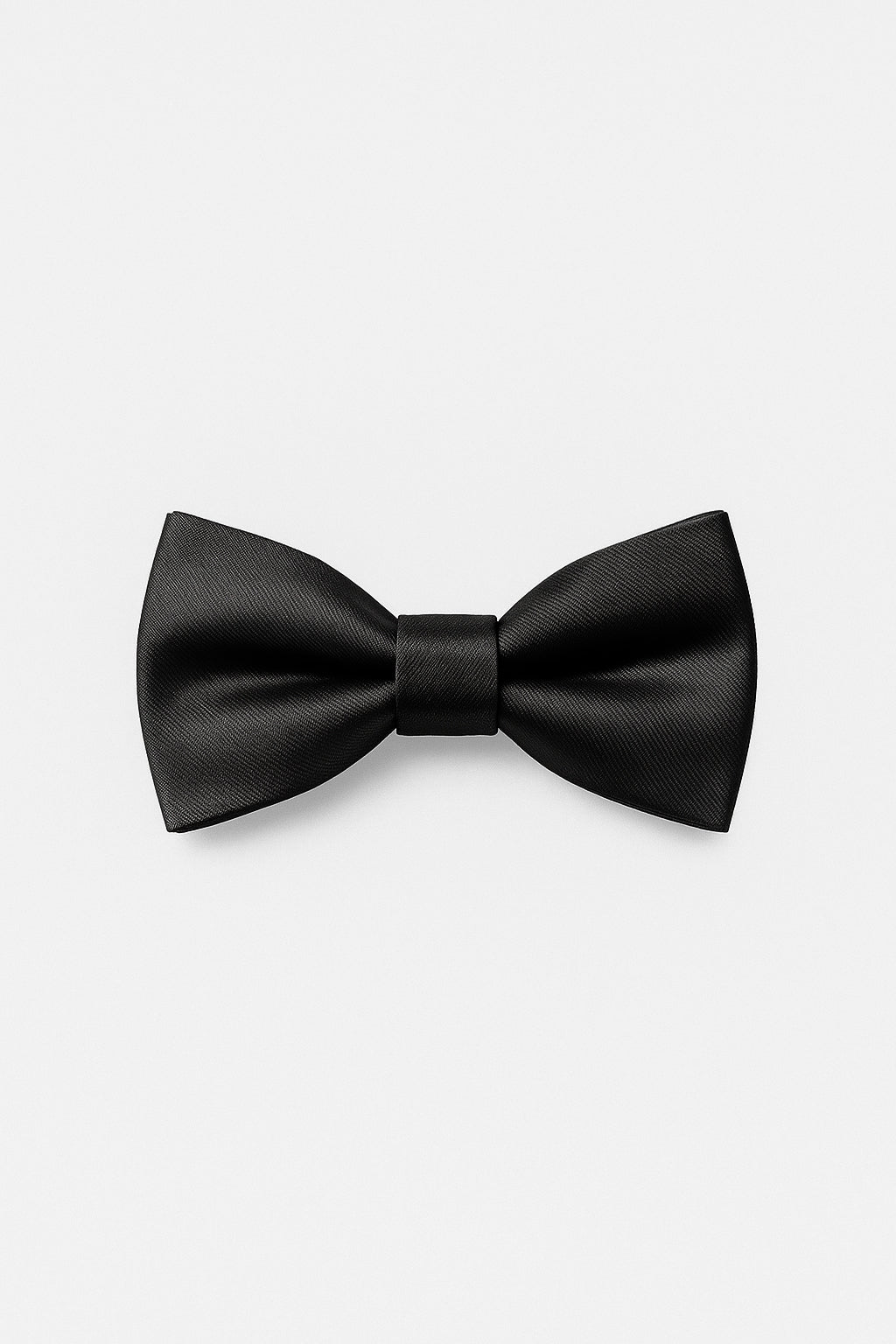 Boys & Men’s Satin Dickie Bow Tie & Handkerchief Set - Mayfair - Black