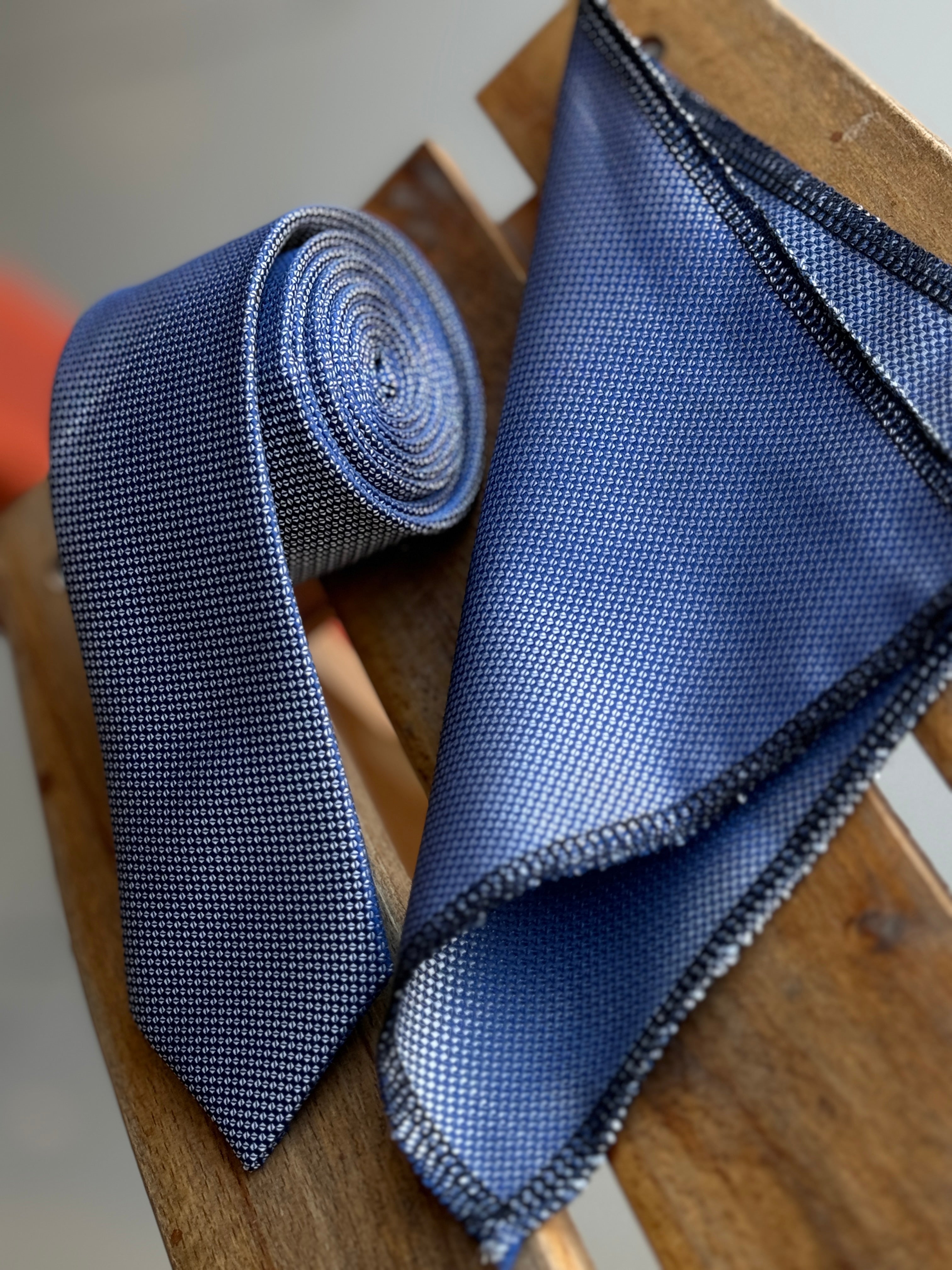 Boys' Oxford Weave Slim Tie Formal Neckwear- Dusty Blue