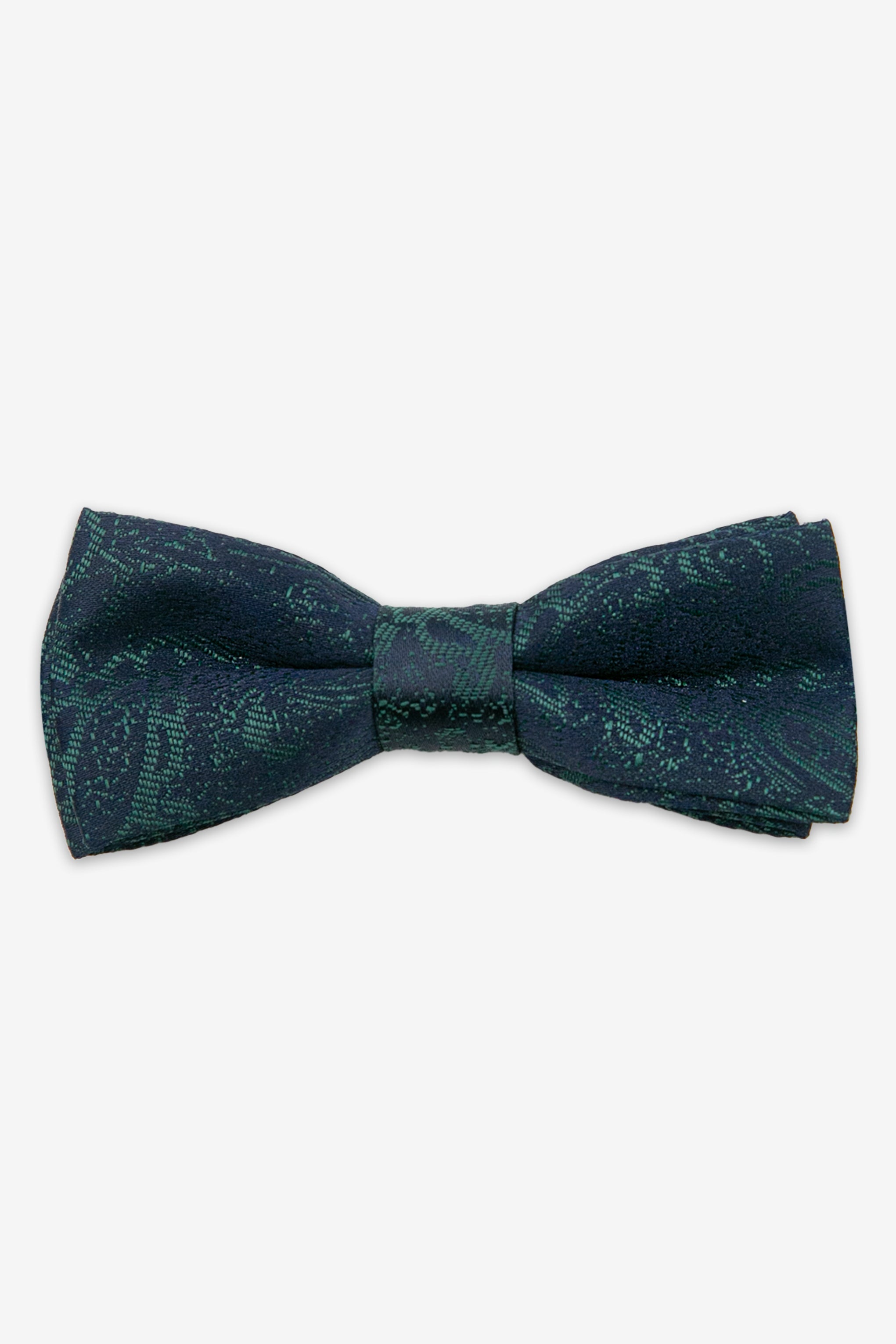 Boys’ Paisley Pre-Tied Dickie Bow Tie - Emerald Green