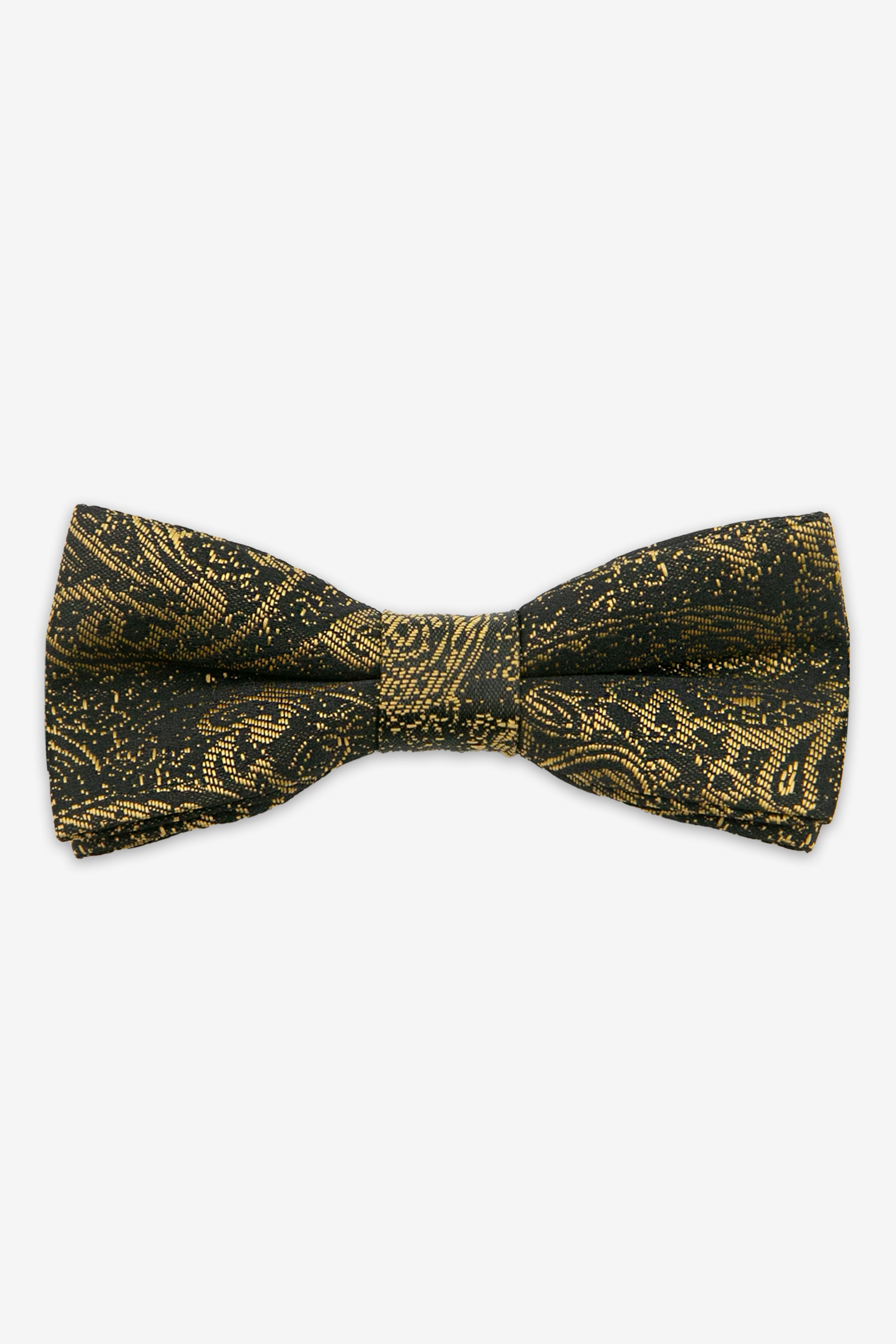 Boys’ Paisley Pre-Tied Dickie Bow Tie - Gold