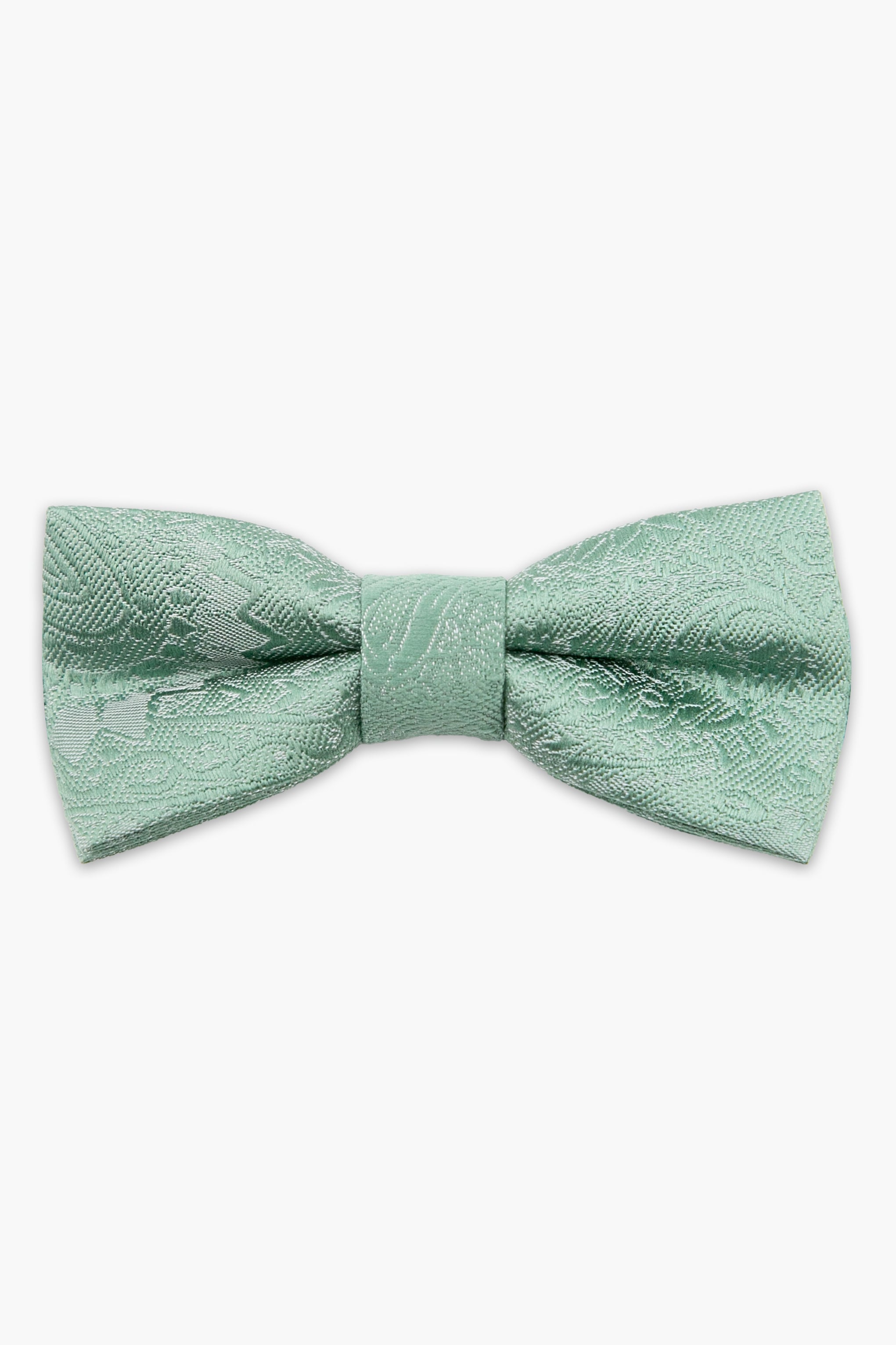 Boys’ Pastel Paisley Pre-Tied Dickie Bow Tie  - Green