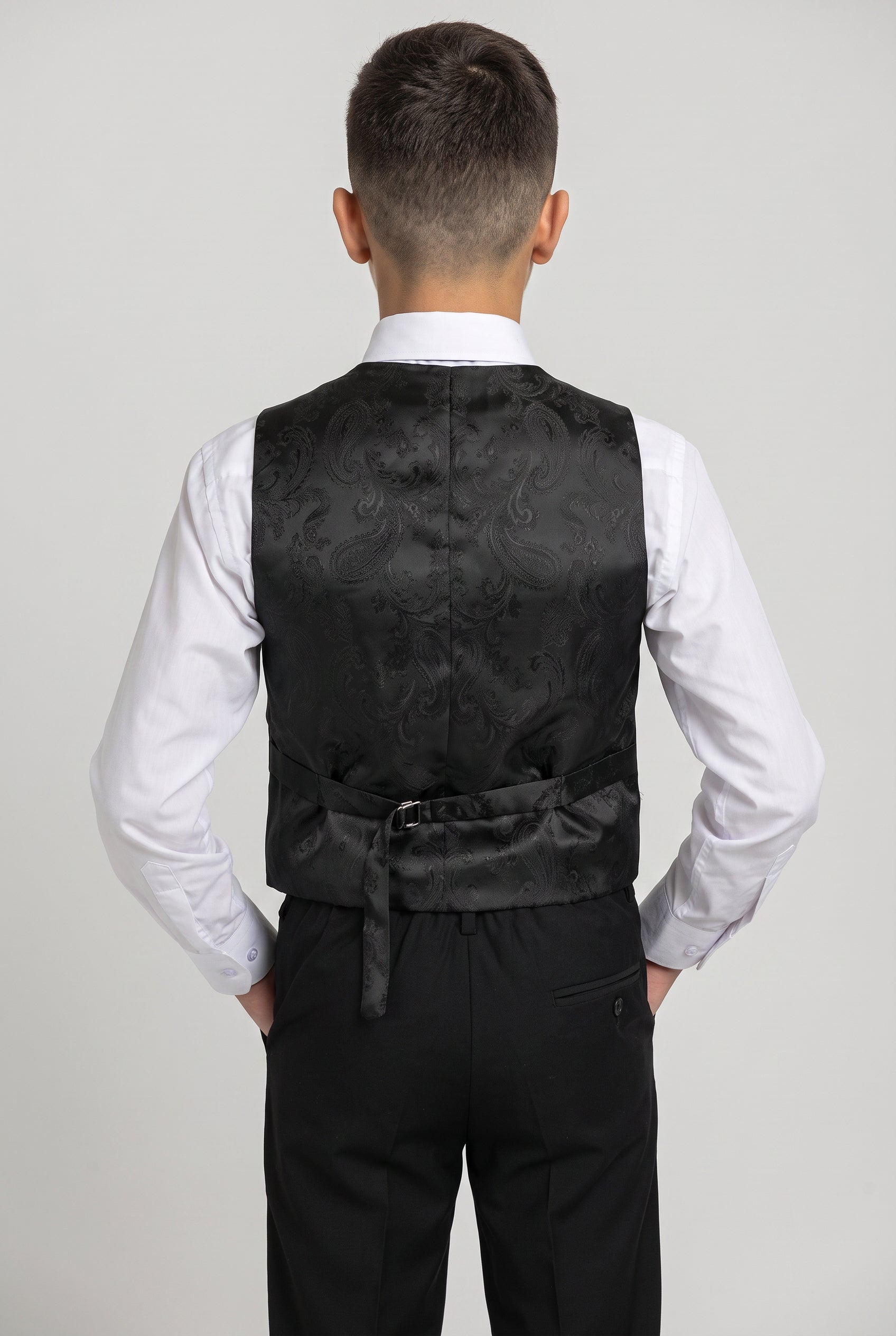 Jungen Peak Lapel Tuxedo Dinner Anzug - HARRY Schwarz - Schwarz
