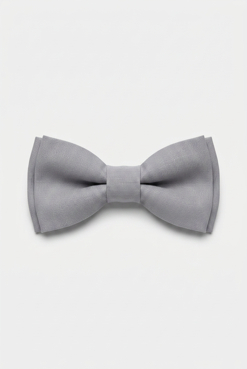 Boys’ Pre-Tied Bow Tie with Adjustable Neck Strap - Grey