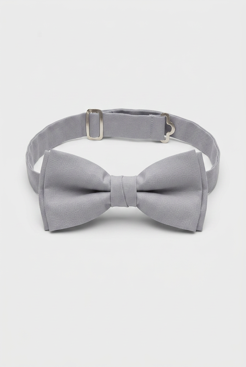 Boys’ Pre-Tied Bow Tie with Adjustable Neck Strap - Grey