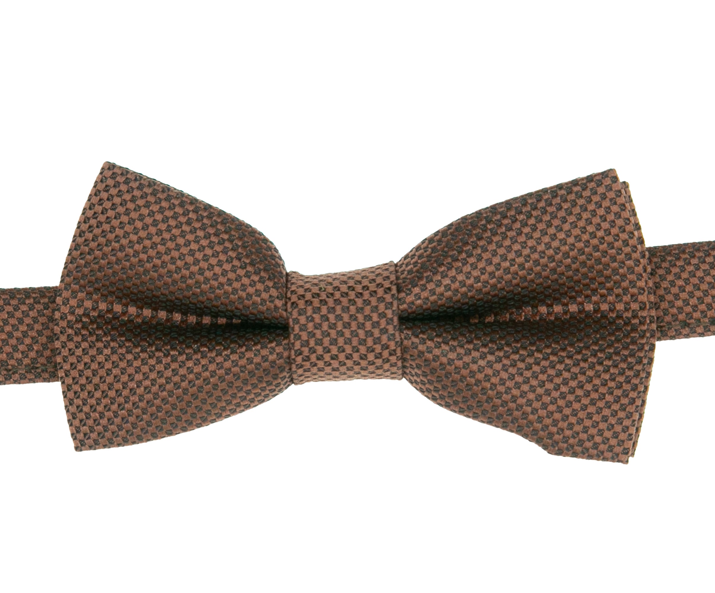 Boys' Pre-Tied Jacquard Dickie Bow Tie Neckwear  - Burnt Orange