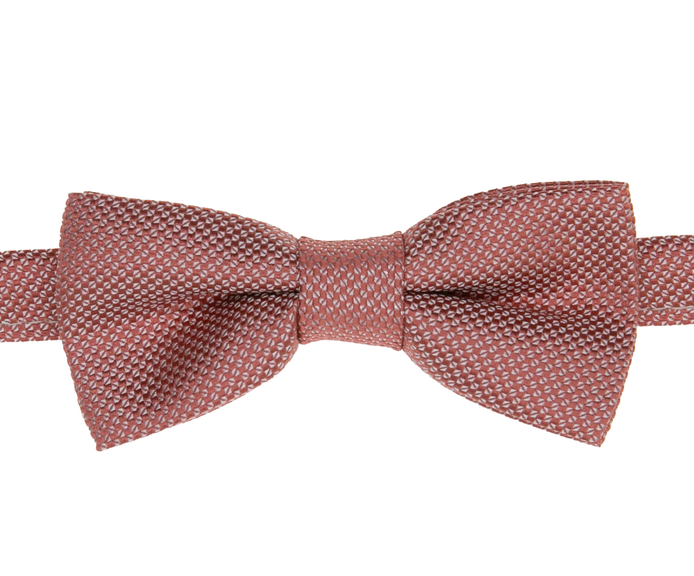 Boys' Pre-Tied Jacquard Dickie Bow Tie Neckwear  - Coral Pink