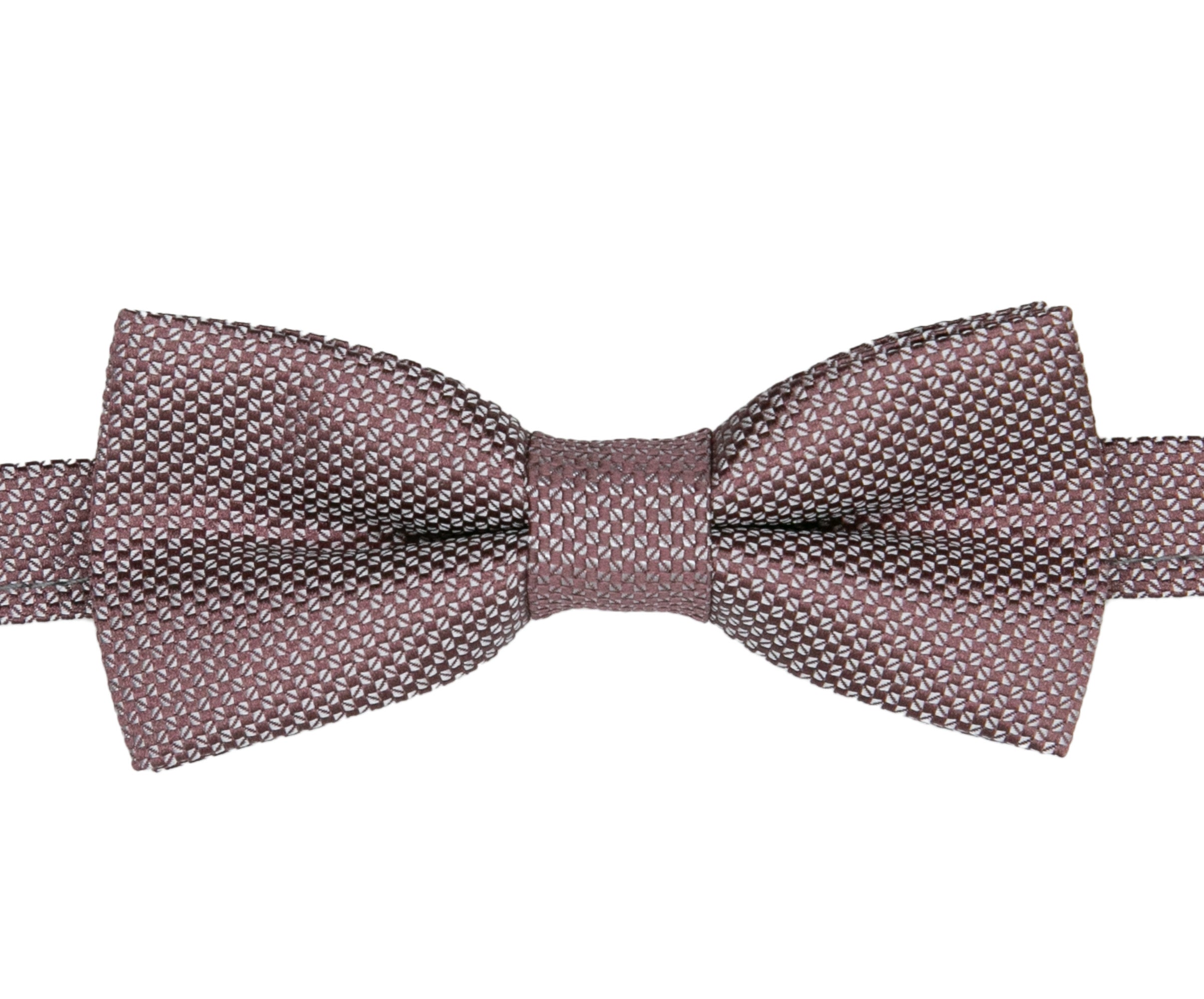 Boys' Pre-Tied Jacquard Dickie Bow Tie Neckwear  - Dusty Rose