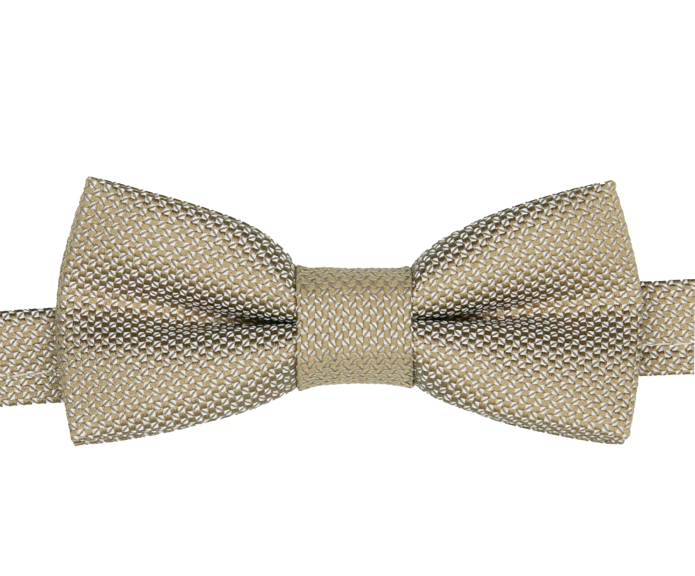 Boys' Pre-Tied Jacquard Dickie Bow Tie Neckwear  - Light Brown