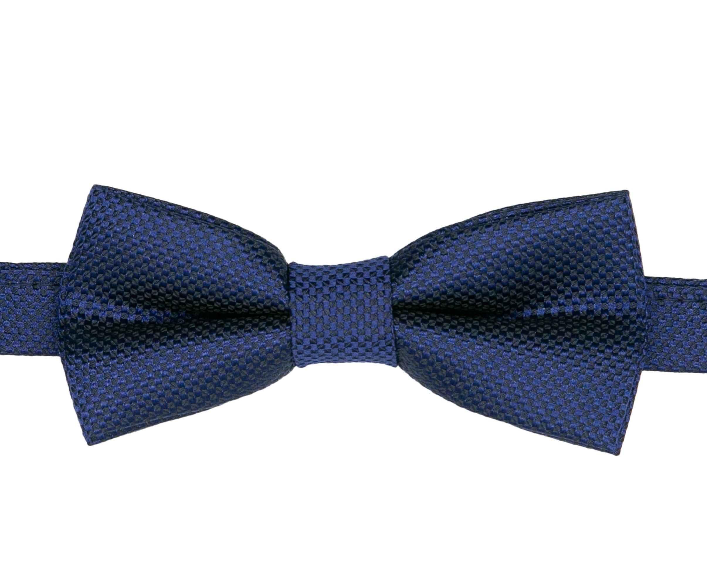 Boys' Pre-Tied Jacquard Dickie Bow Tie Neckwear  - Navy Blue