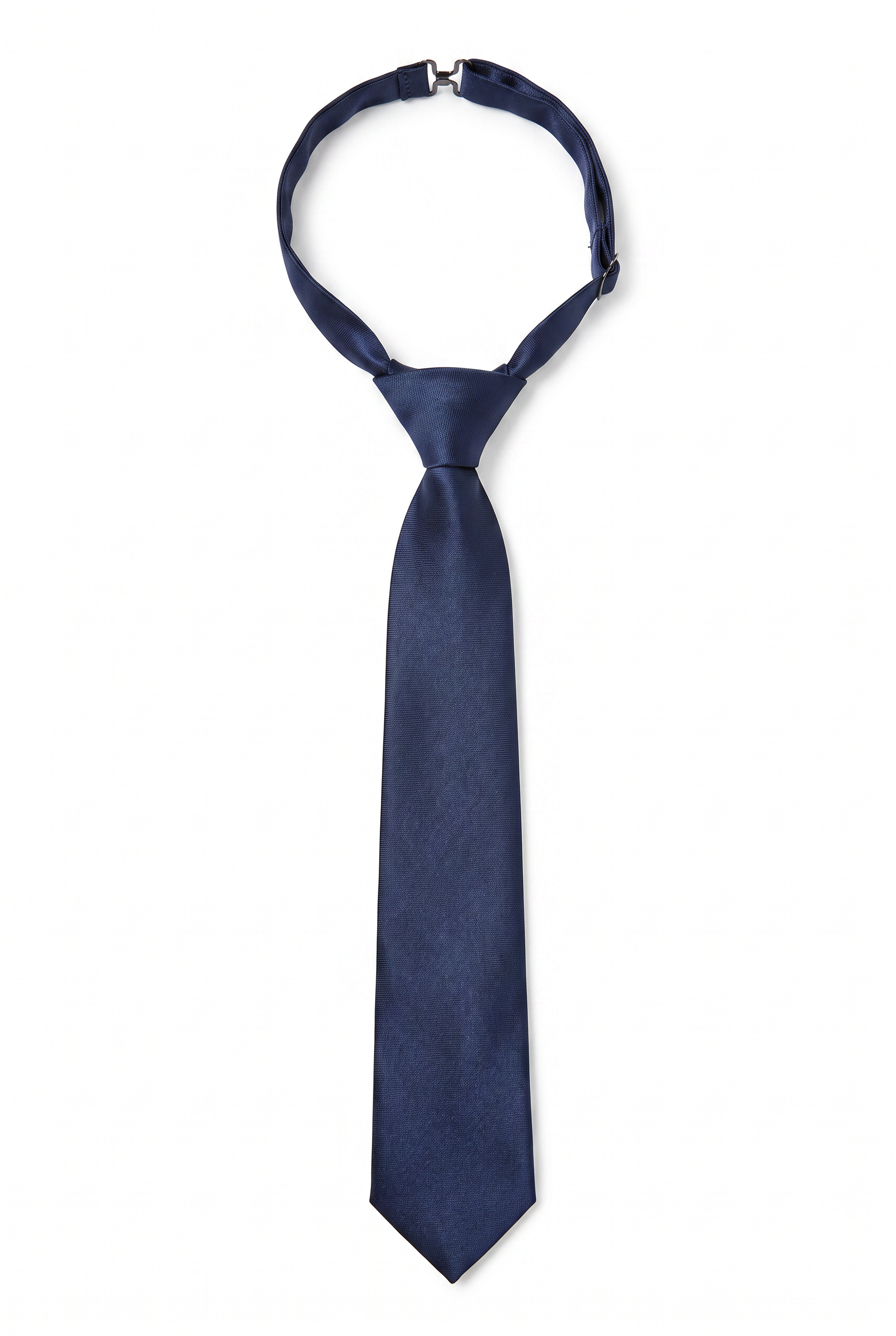 Boys' Slim Tie – Kids' Formal & Occasion Tie in Plain Navy Picture