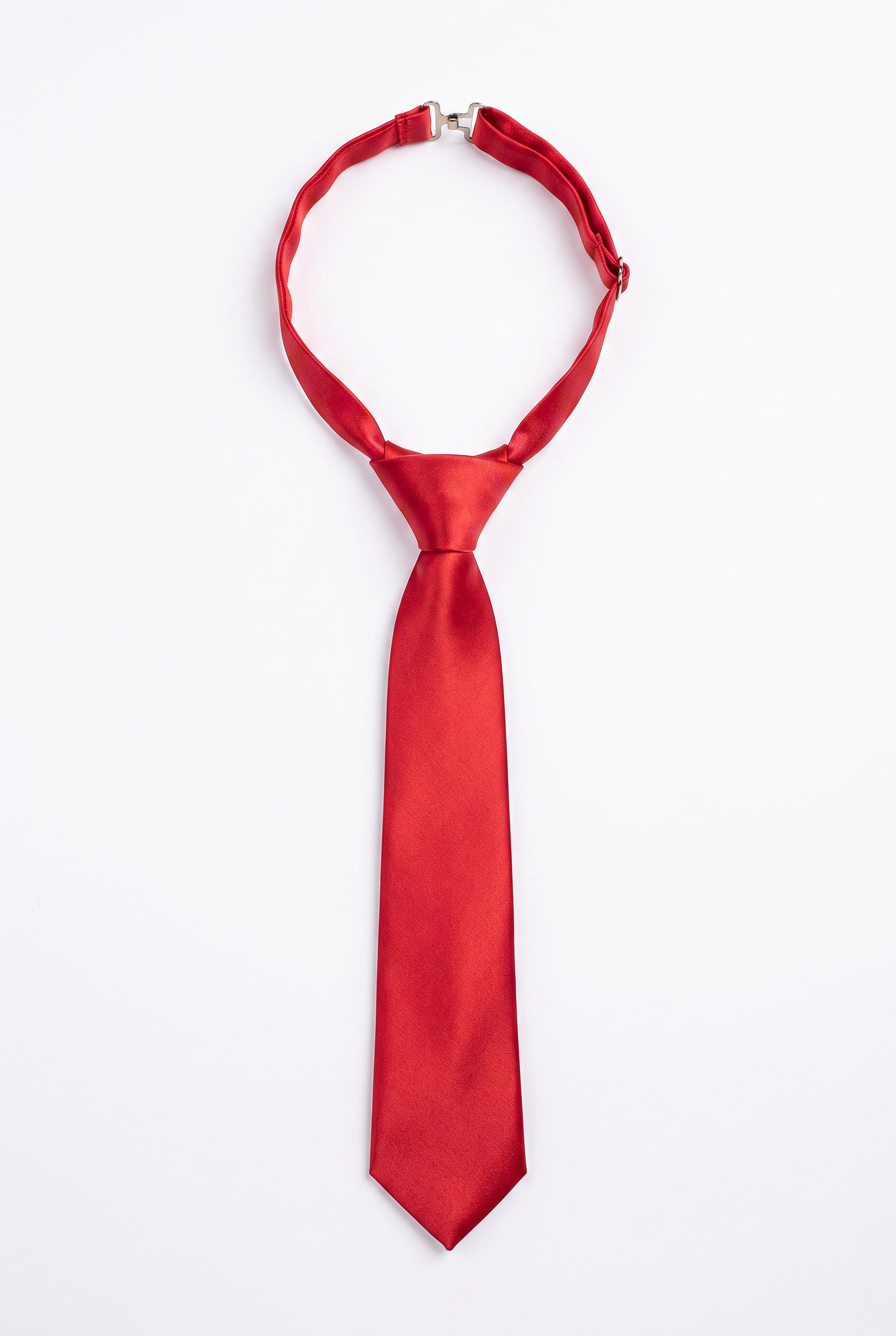 Boys' Slim Tie – Kids' Formal & Occasion Tie in Plain Red Picture