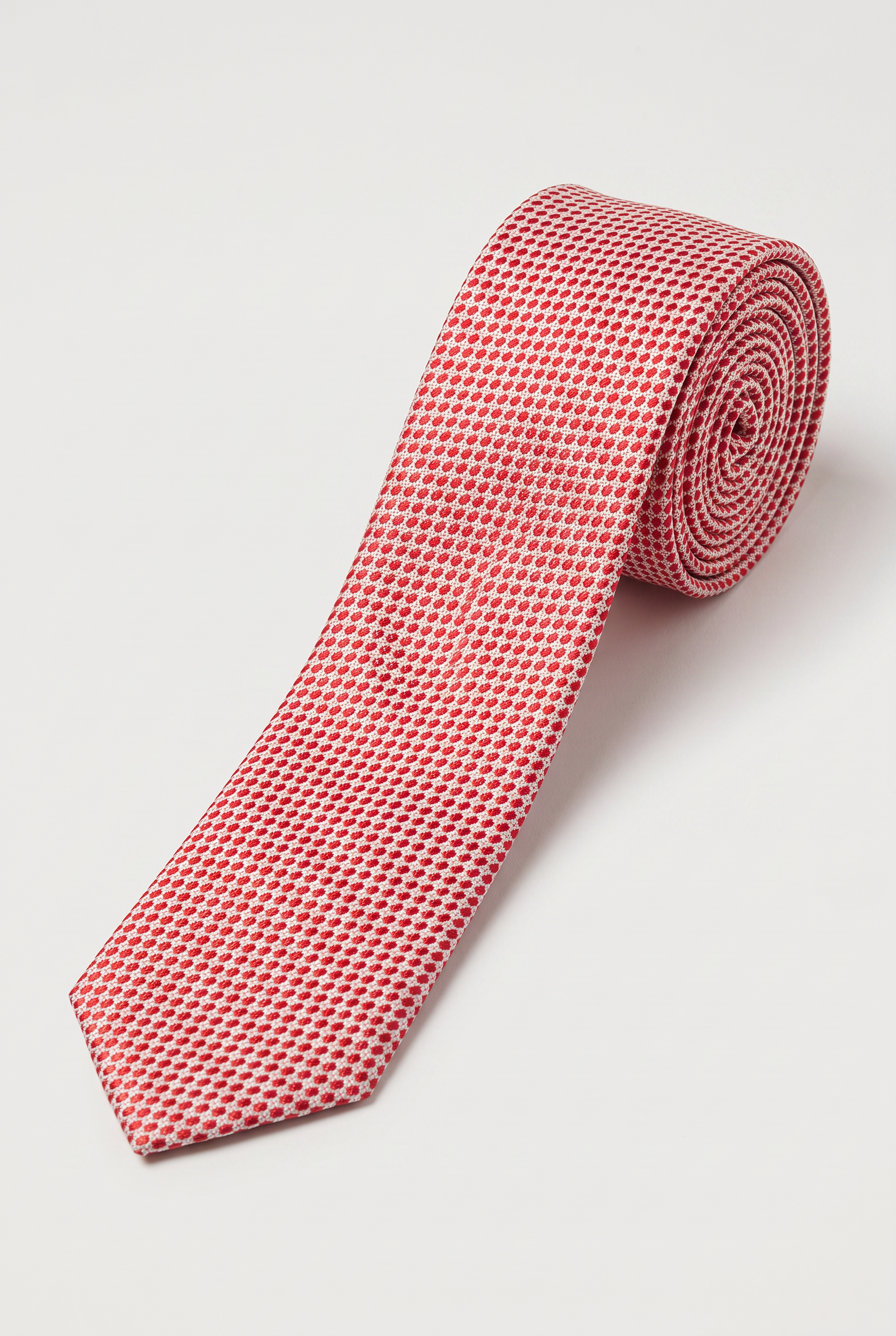 Boys' Slim Tie – Kids' Formal & Occasion Tie in Red Polka