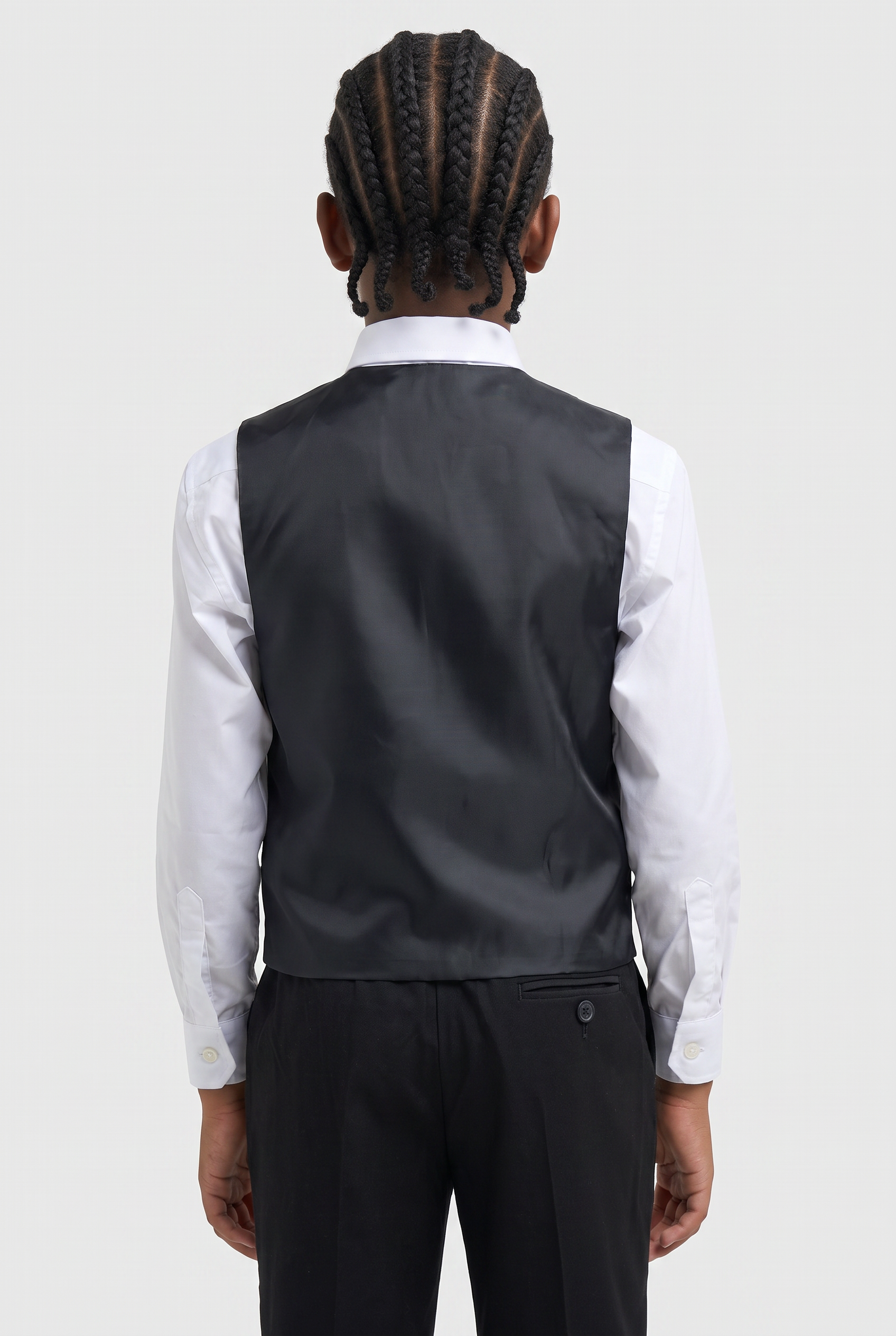 Jungen Slim Fit Formeller Schwarzer Anzug - MARCO - Schwarz