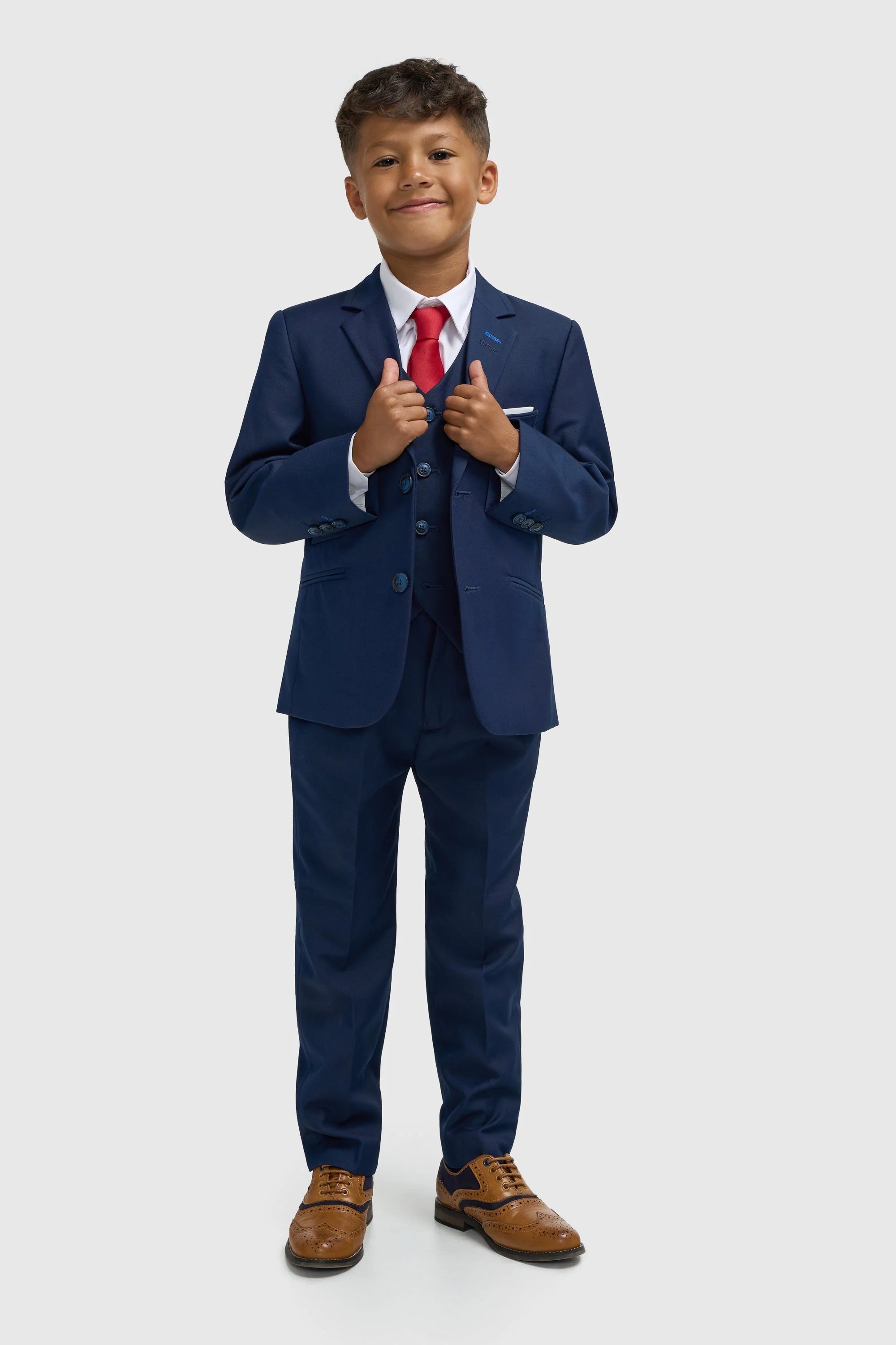 Traje Formal Ajustado para Niños - JEFFERSON Navy - Azul Marino