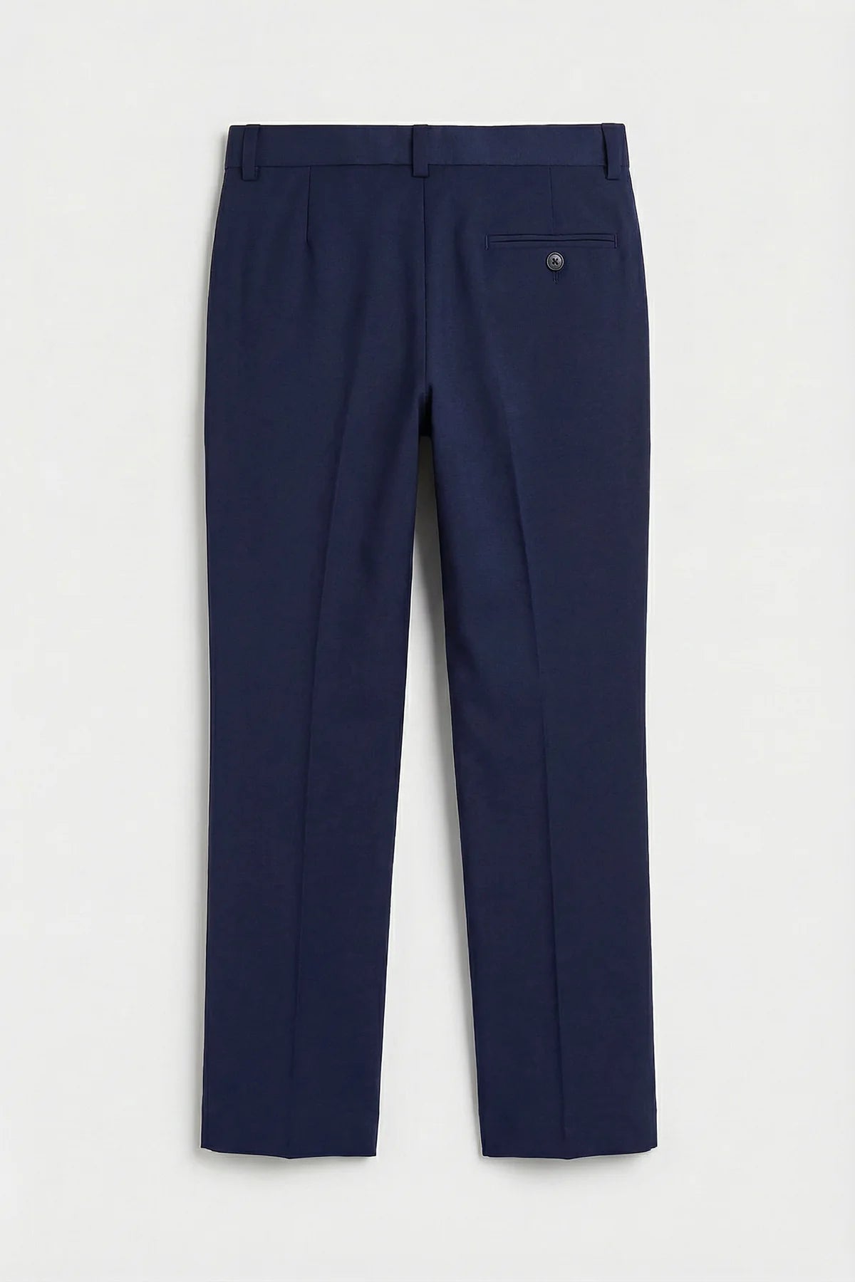 Pantaloni formali slim fit da ragazzo con vita regolabile - Navy