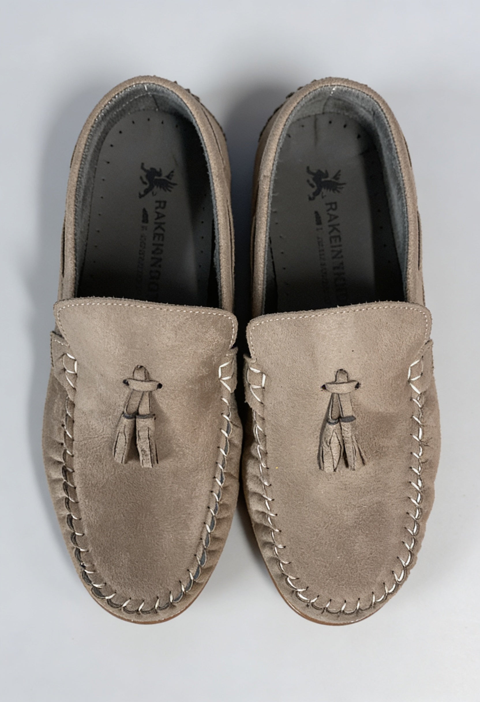 Erkek Çocuk Püsküllü Süet Slip On Penny Loafer - BABYLON - Kum Bej