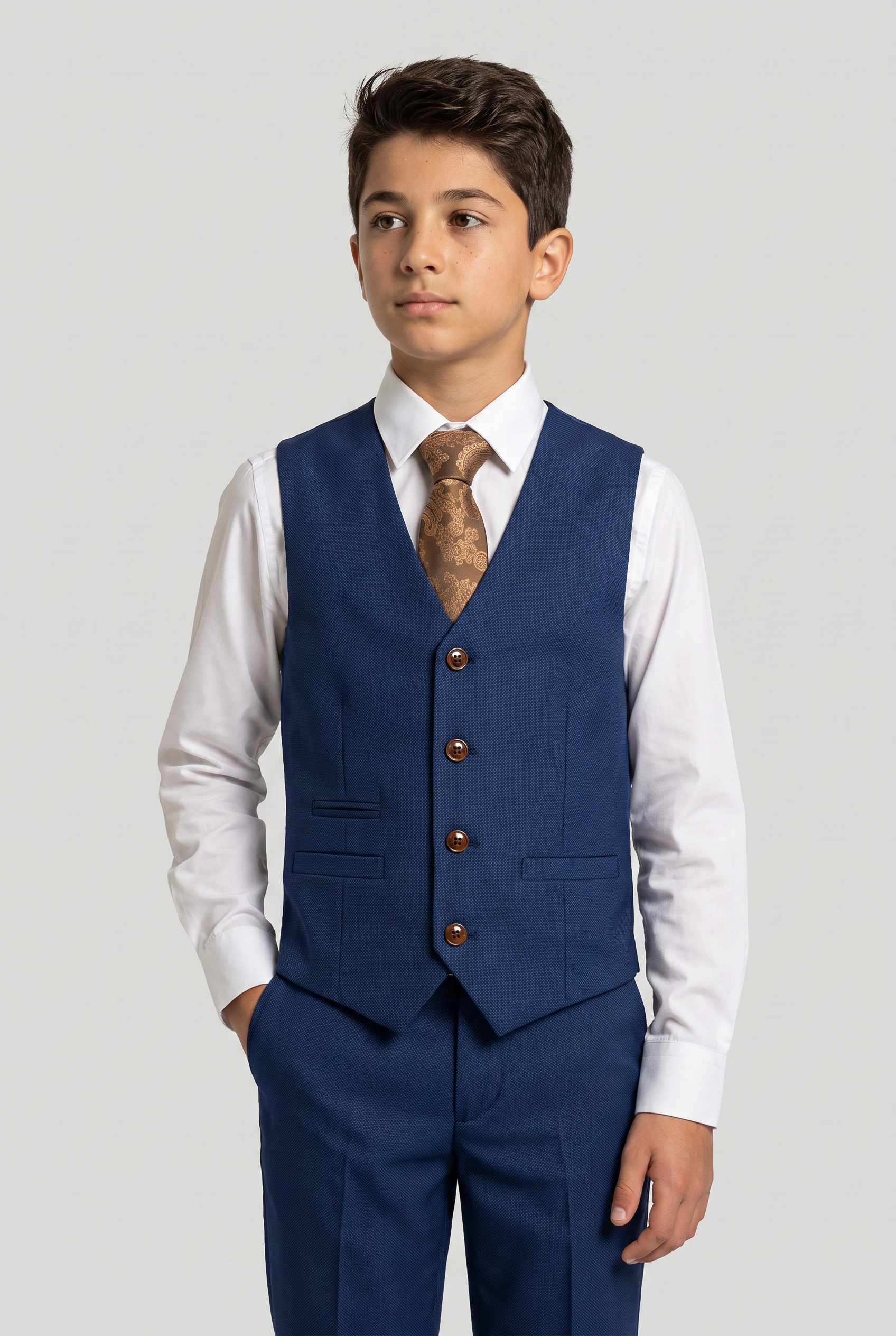 Boys Tailored Fit Suit - MAYFAIR - Royal Blue