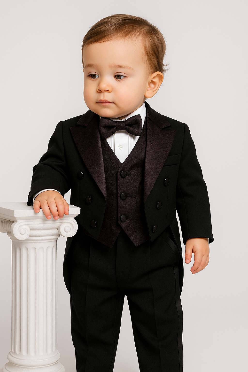 Jungen Smoking Frackanzug-Set - Schwarz