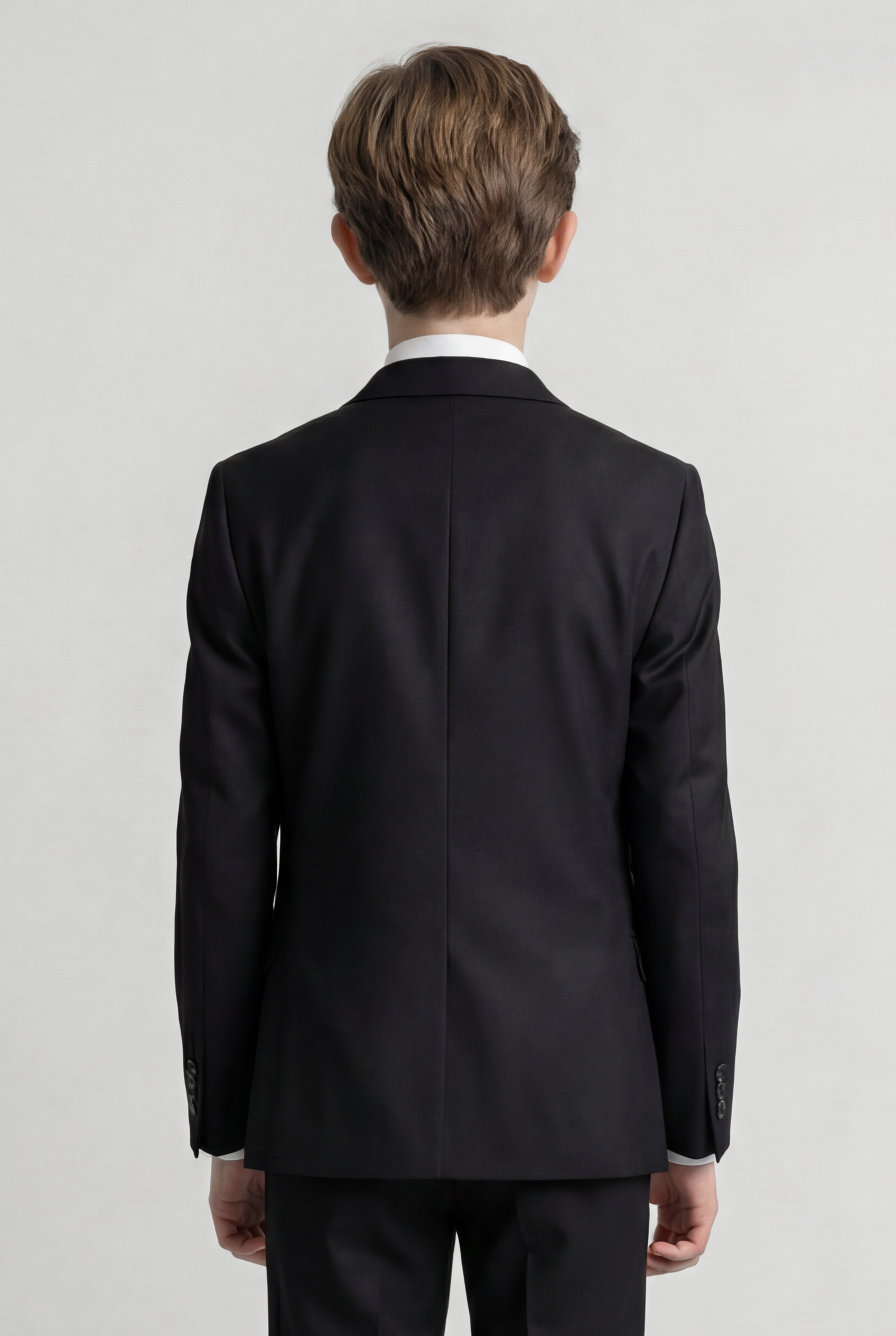 5-teiliger formeller Ballanzug für Jungen mit zweireihiger Weste - Schwarz