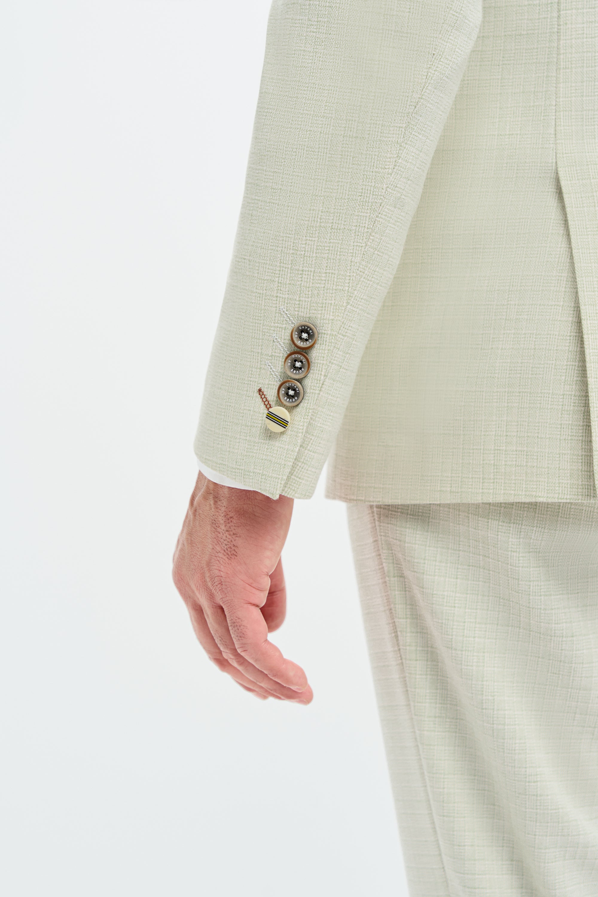 Father & Son Matching Textured 3-Piece Suit Set - Tropez Sage