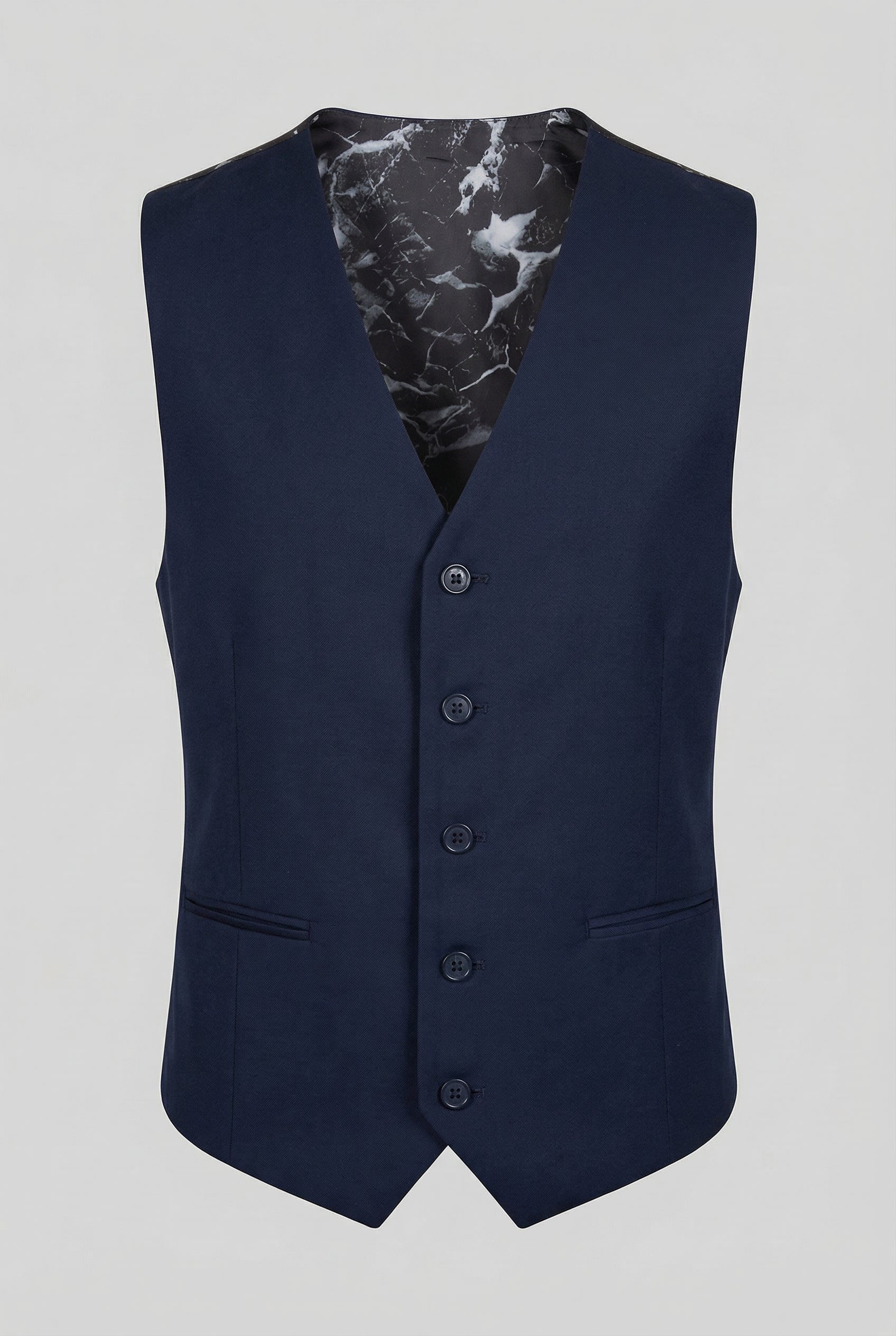 Costume habillé 5 pièces pour garçon, coupe ajustée - Grant - Bleu marine