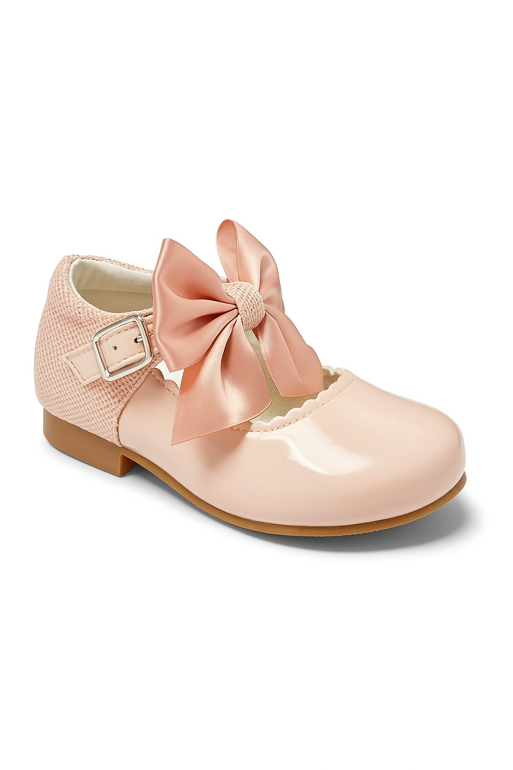 Girls Bow Patent Mary Jane Shoes – KRISTY - Pink Side Picture