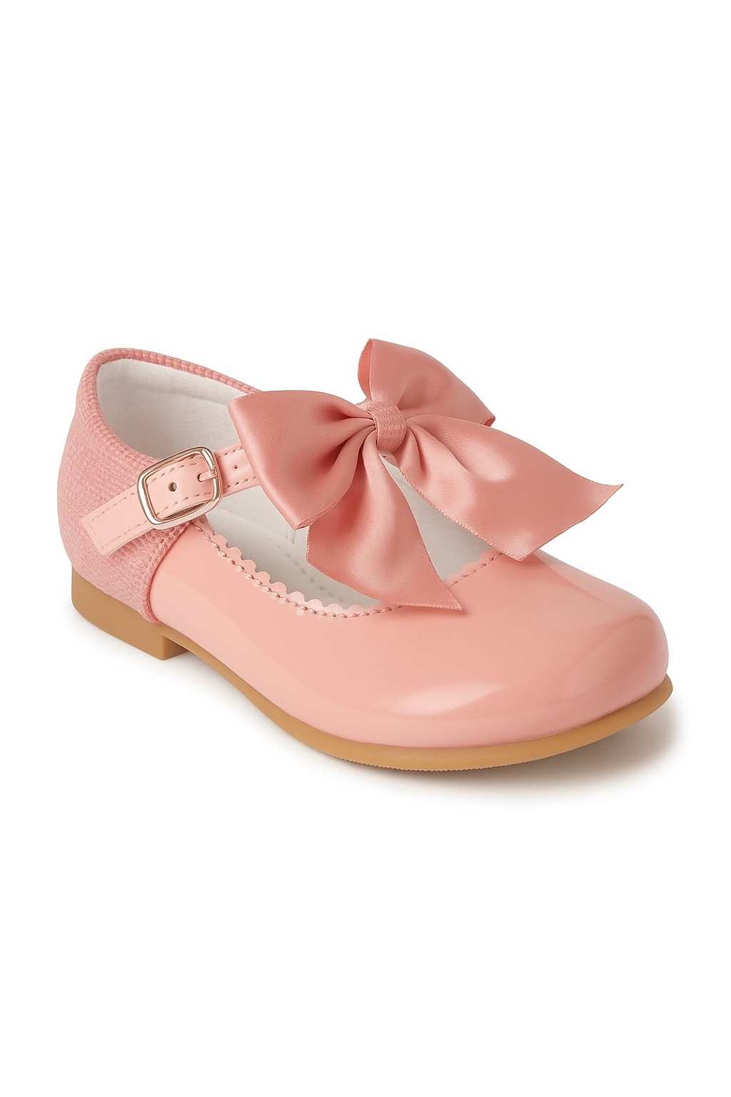 Girls Bow Patent Mary Jane Shoes – KRISTY - Rose Side Picture