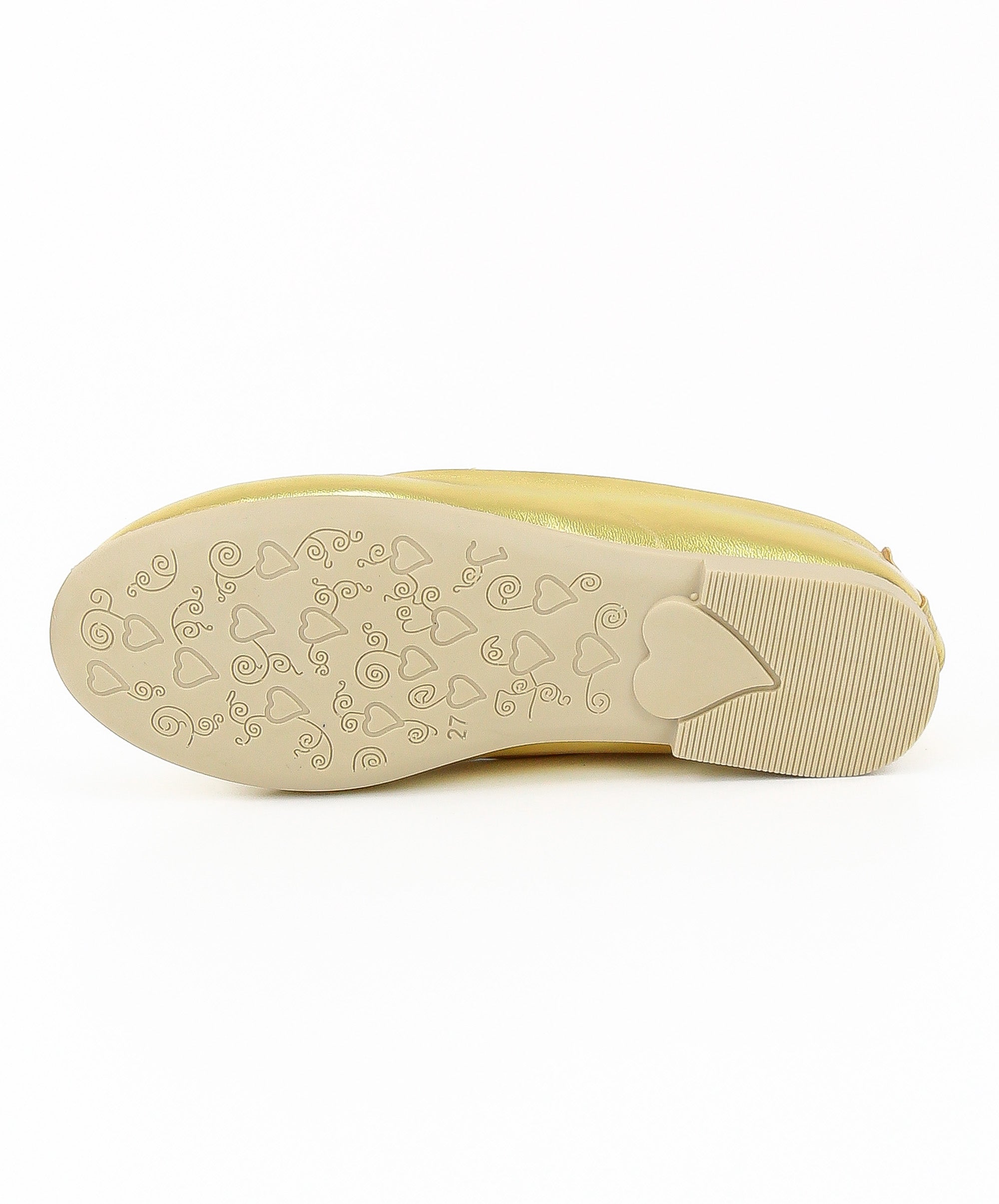 Chaussures Ballerines à Bride Papillon Plates pour Filles - Or