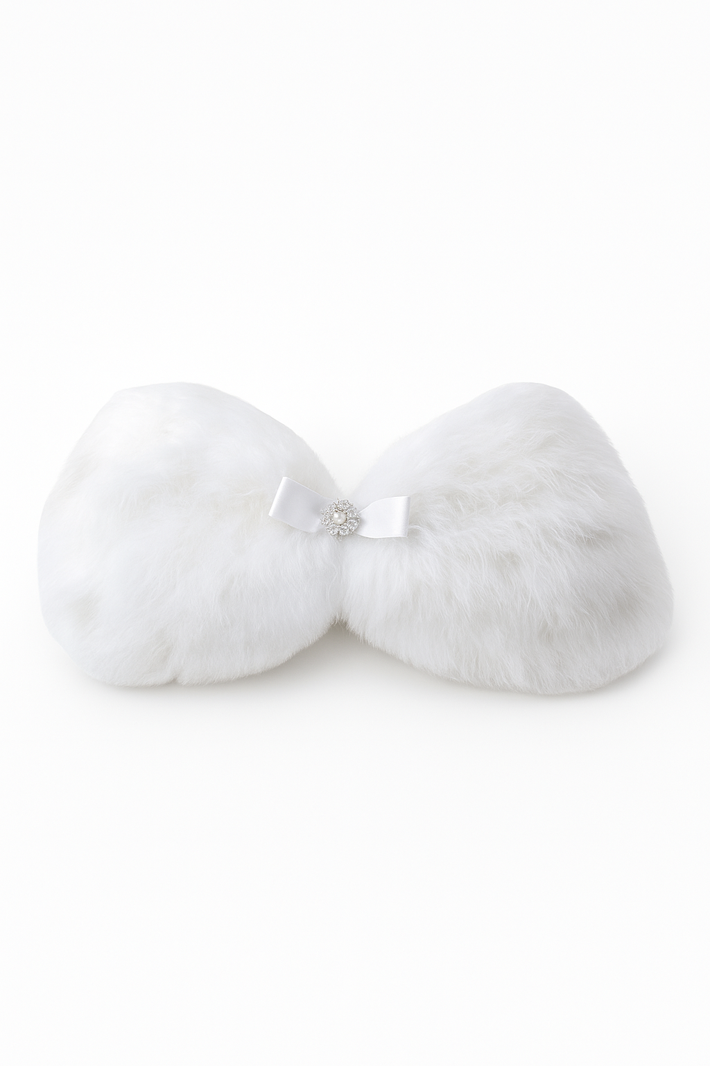 Girls Fur Bolero - White Back Picture