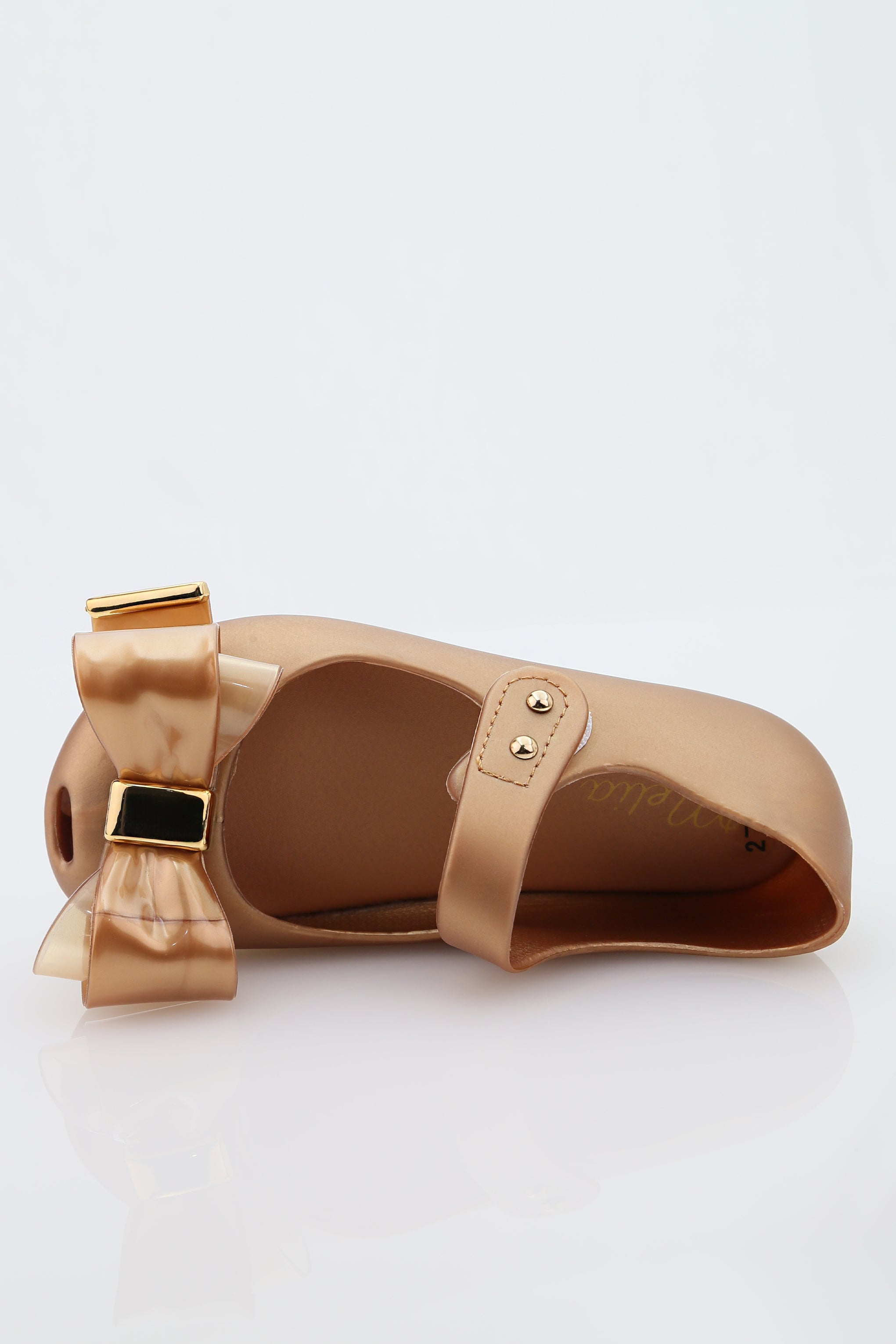 Mädchen Jelly Schleifen Schuhe – ROXY - Braun - Gold