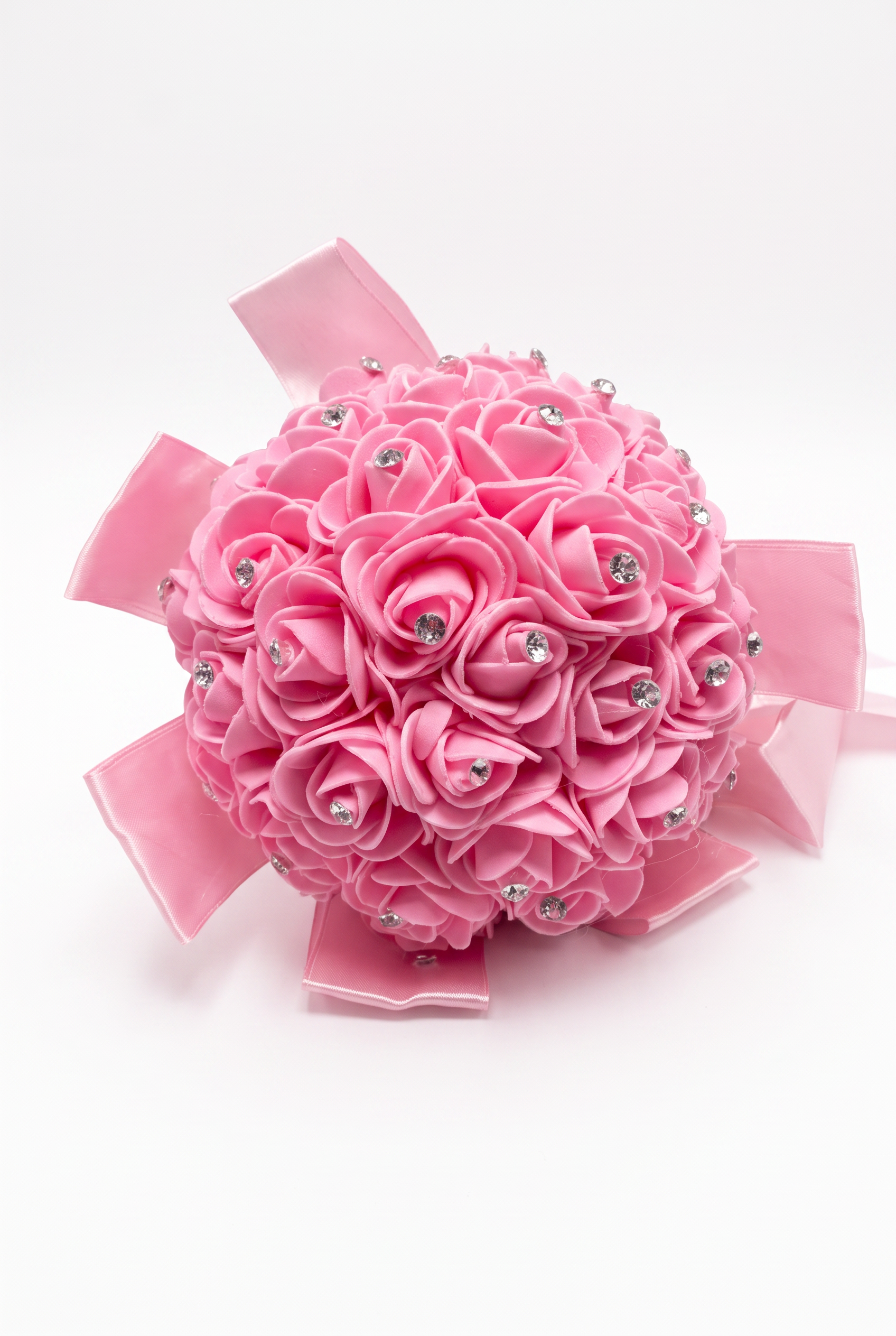 Girls’ Special Occasion Rose Bouquet with Sparkling Details in Pink Picture