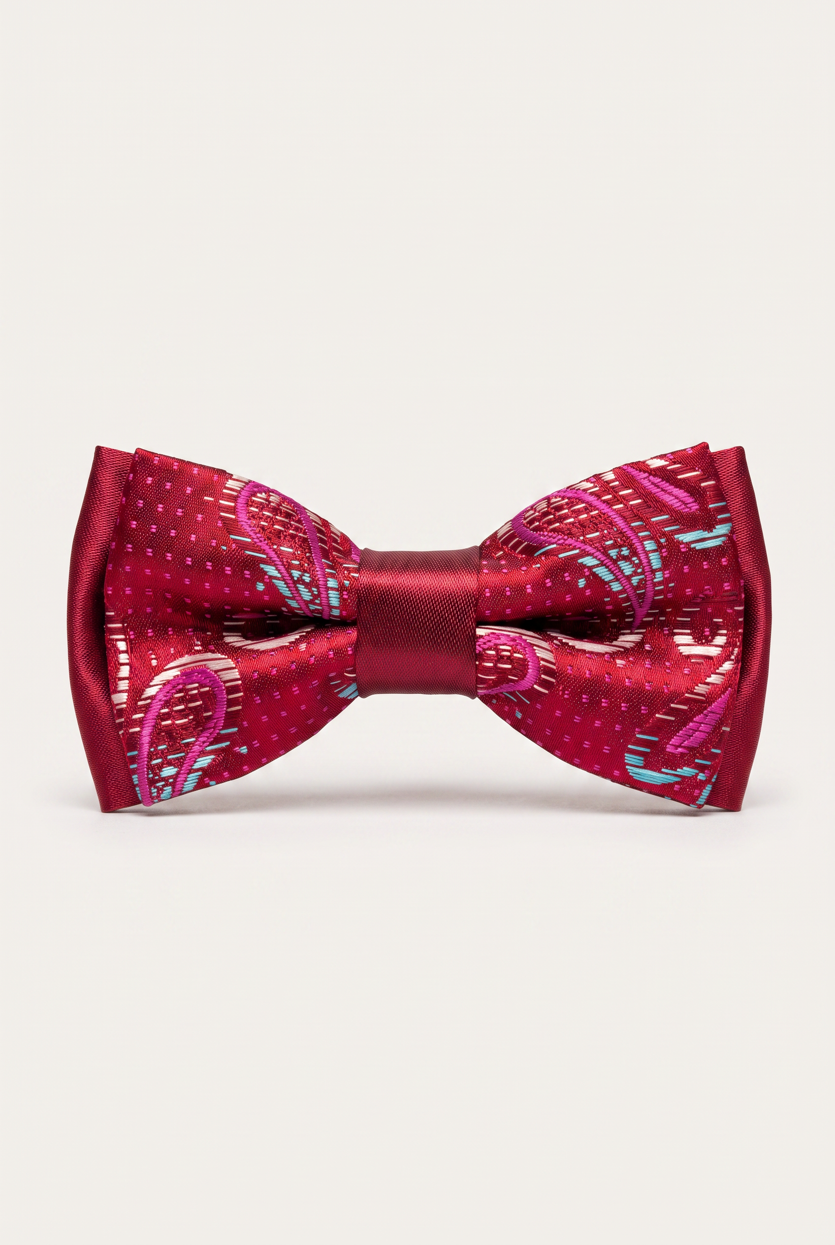 Kids Bow Tie – Adjustable Pre-Tied Bow Tie for Boys - Burgundy Wine