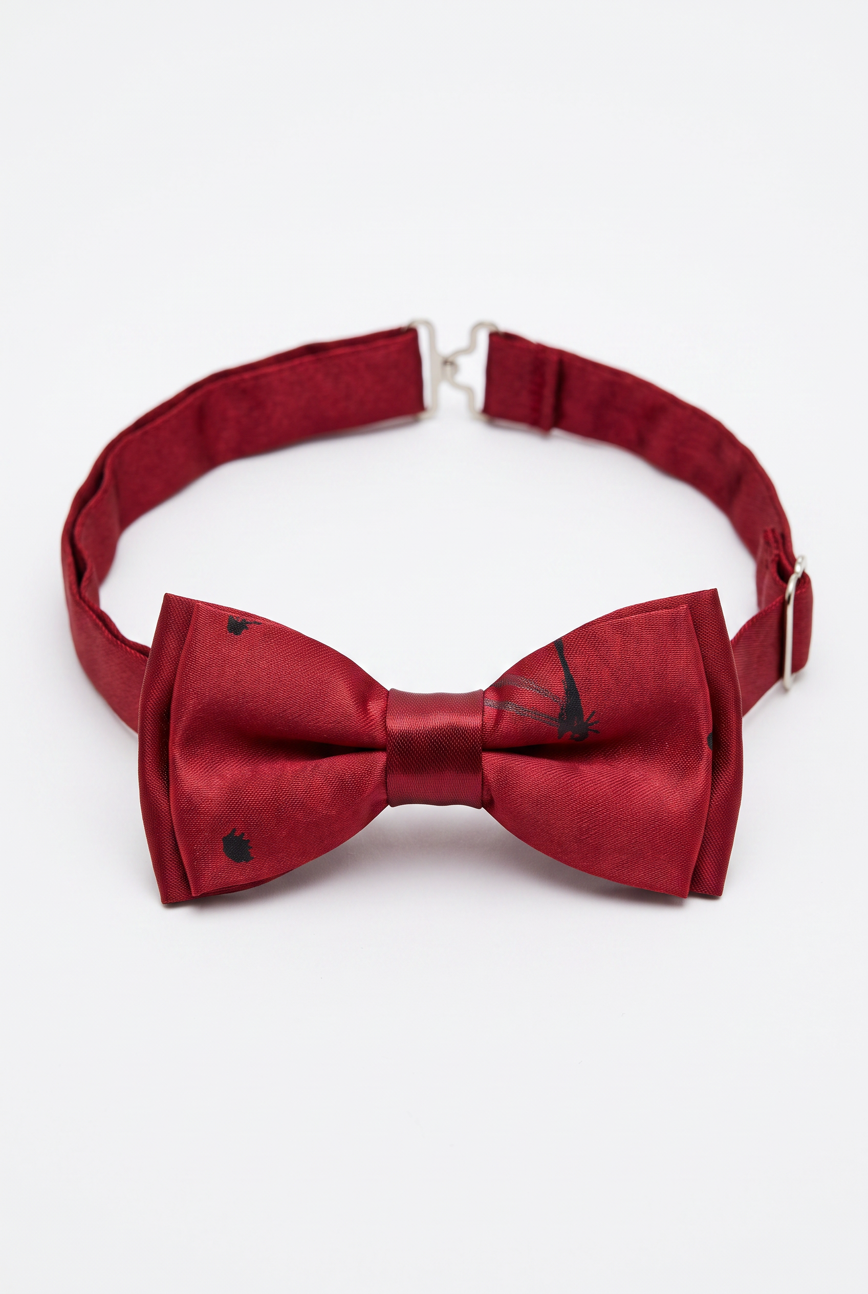Kids Bow Tie – Adjustable Pre-Tied Bow Tie for Boys -  Dragon Burgundy Picture