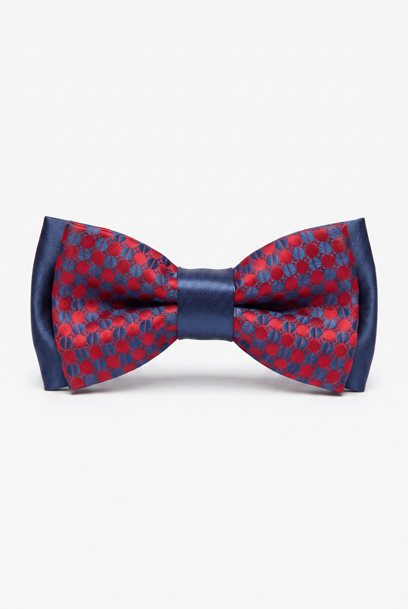 Kids Bow Tie – Adjustable Pre-Tied Bow Tie for Boys - Red and Navy