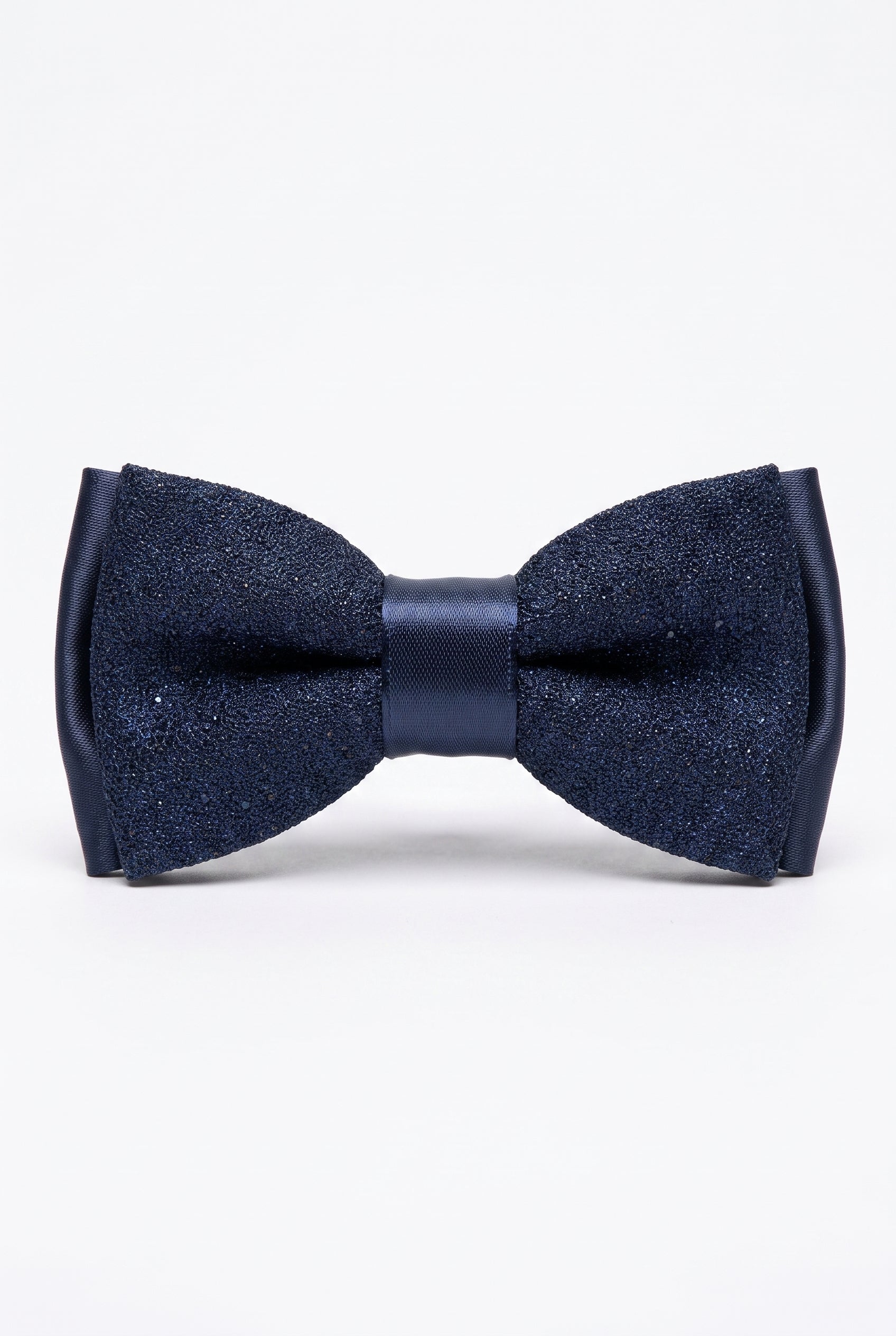 Kids Bow Tie – Adjustable Pre-Tied Bow Tie for Boys -  Sparkly Navy