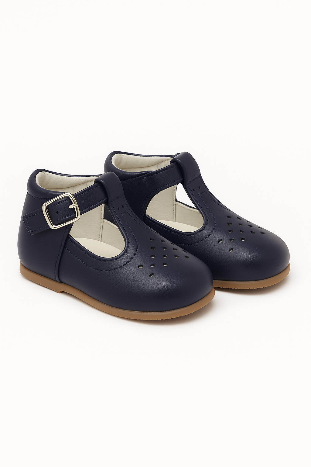 Kids Unisex Buckled Mary Jane Shoes - AARON - Navy BluePair Side Picture