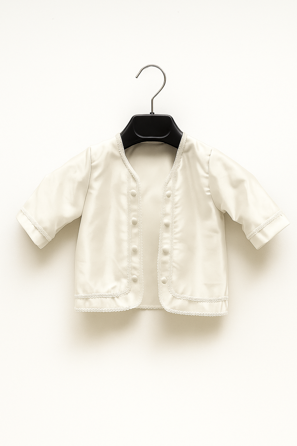 Luxurious Baby Boys Christening Romper Set - PETER - Ivory