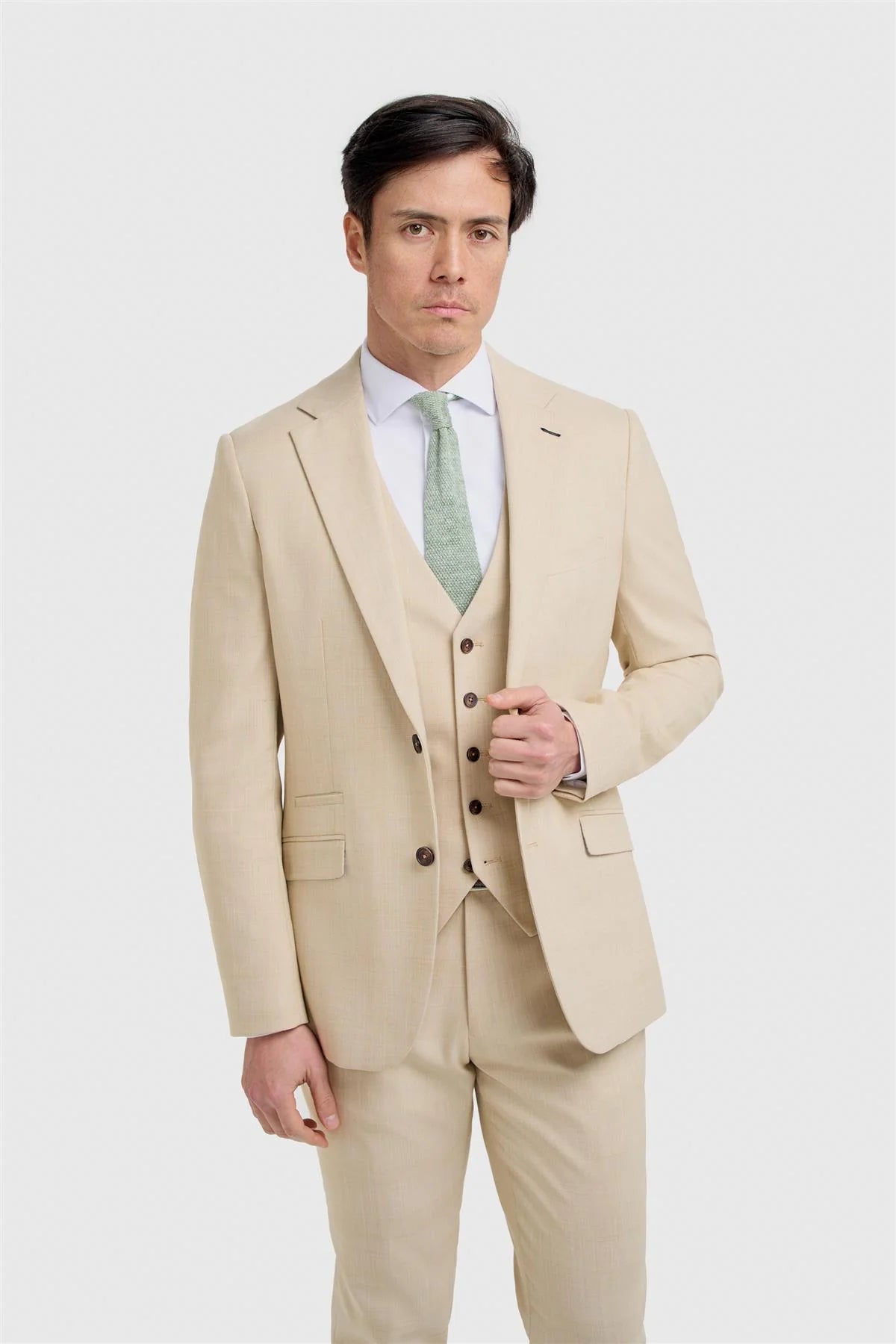 Giacca da uomo Beige testurizzata - Camden - Beige