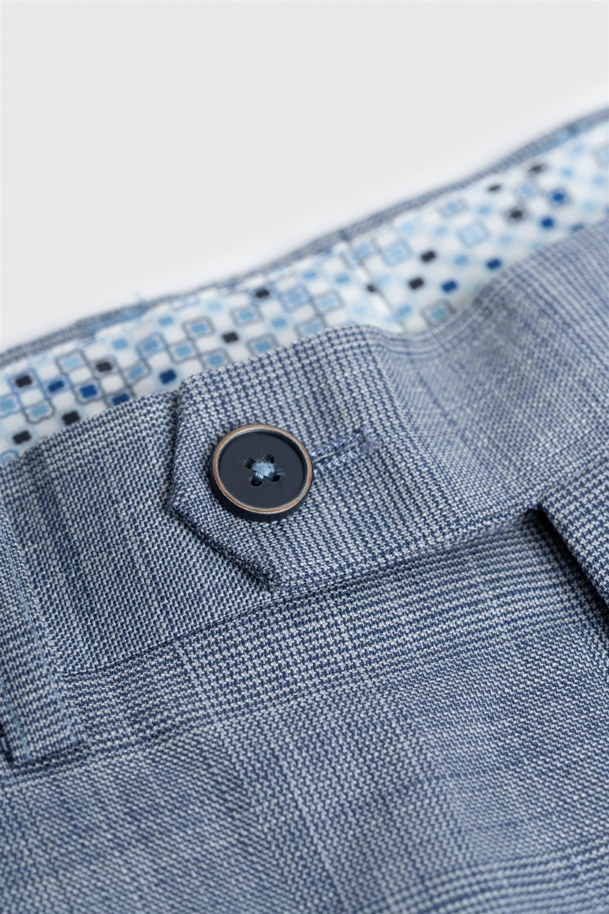 Pantalon texturé Bleu pour homme - Camden - Bleu