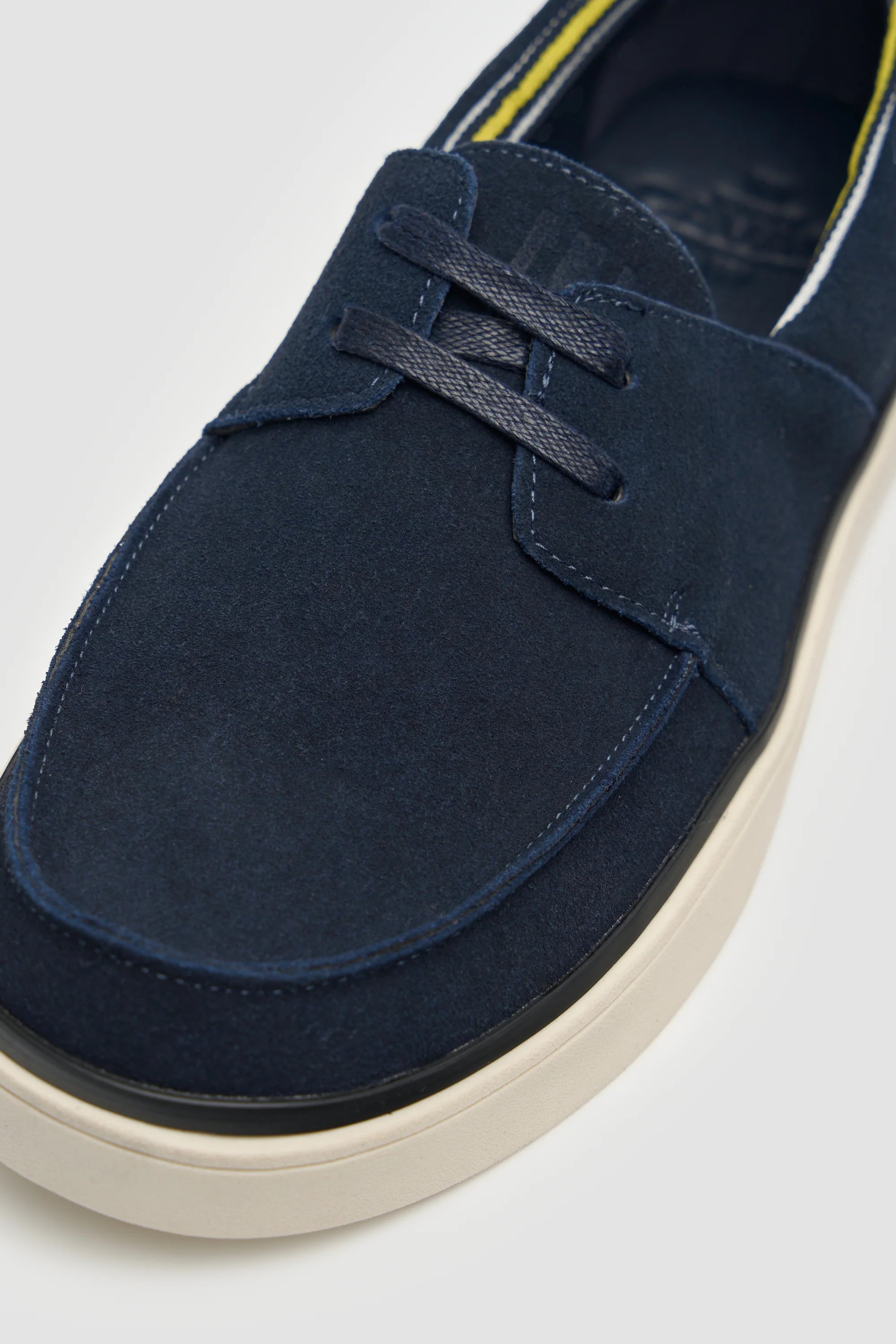 Men’s Casual Suede Slip-On Loafers - Amalfi - Navy Blue Detail Picture